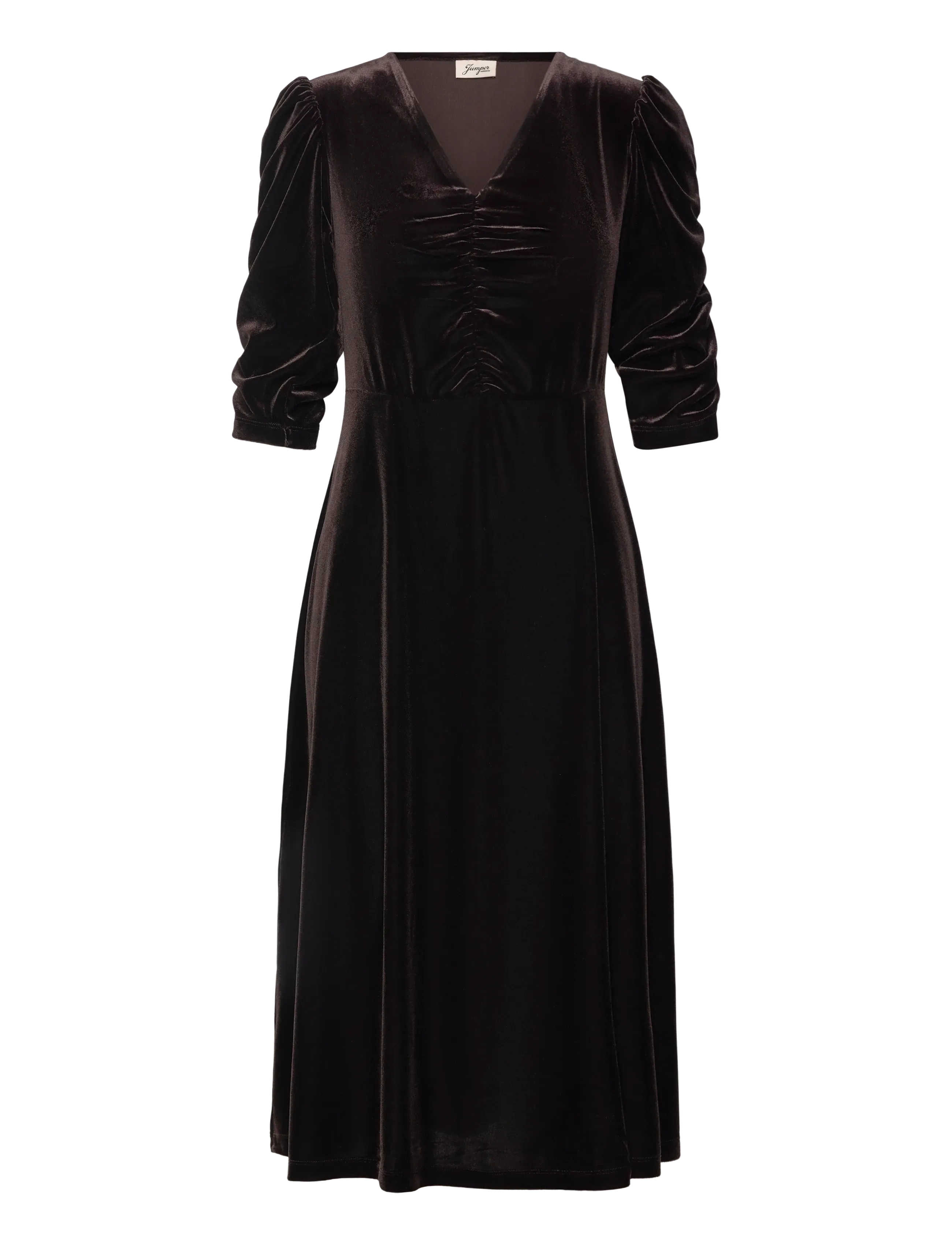 Jumperfabriken - Kali Dress - juhlamekot - darkbrown - 1