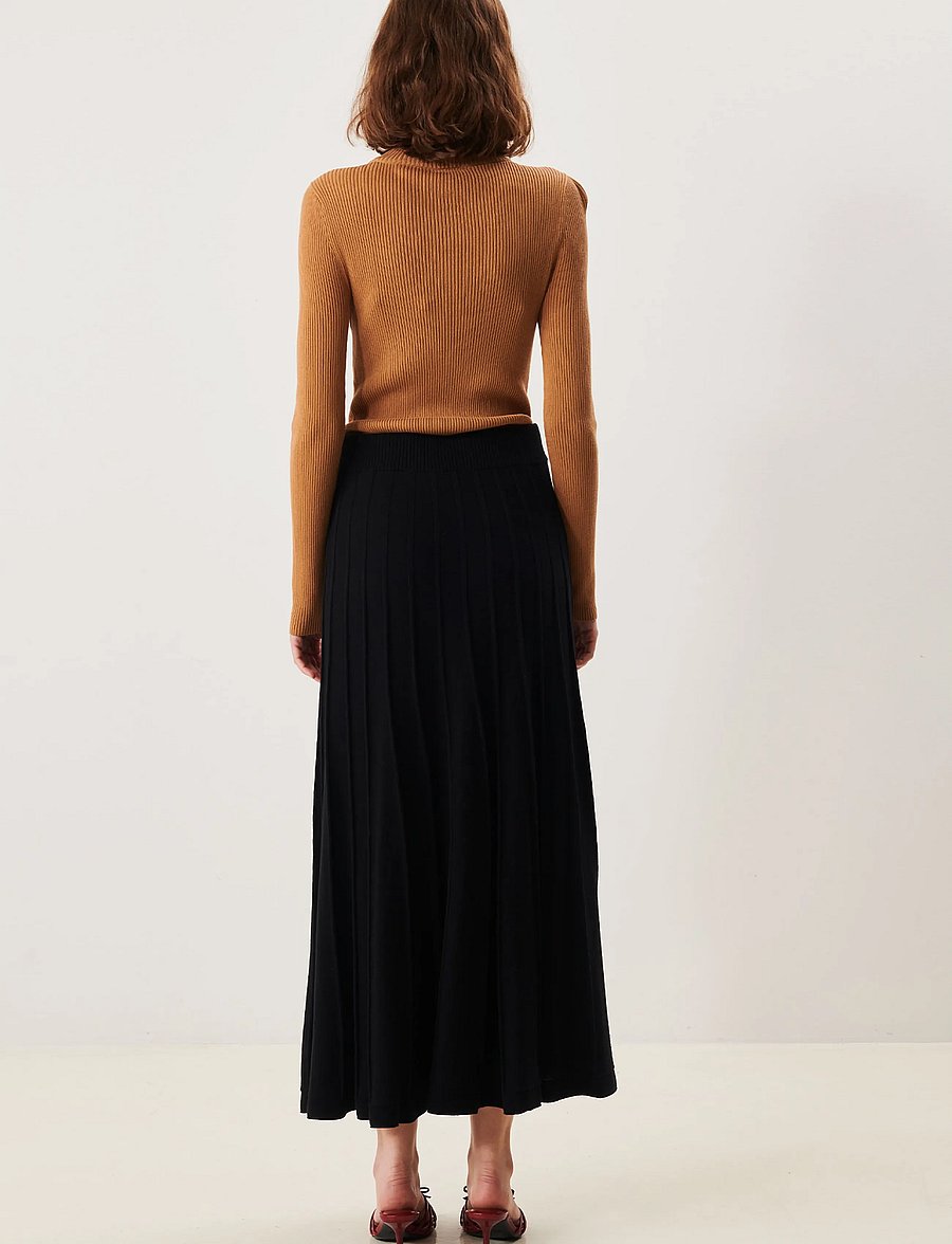 Jumperfabriken - Claire Skirt - strickröcke - black - 0