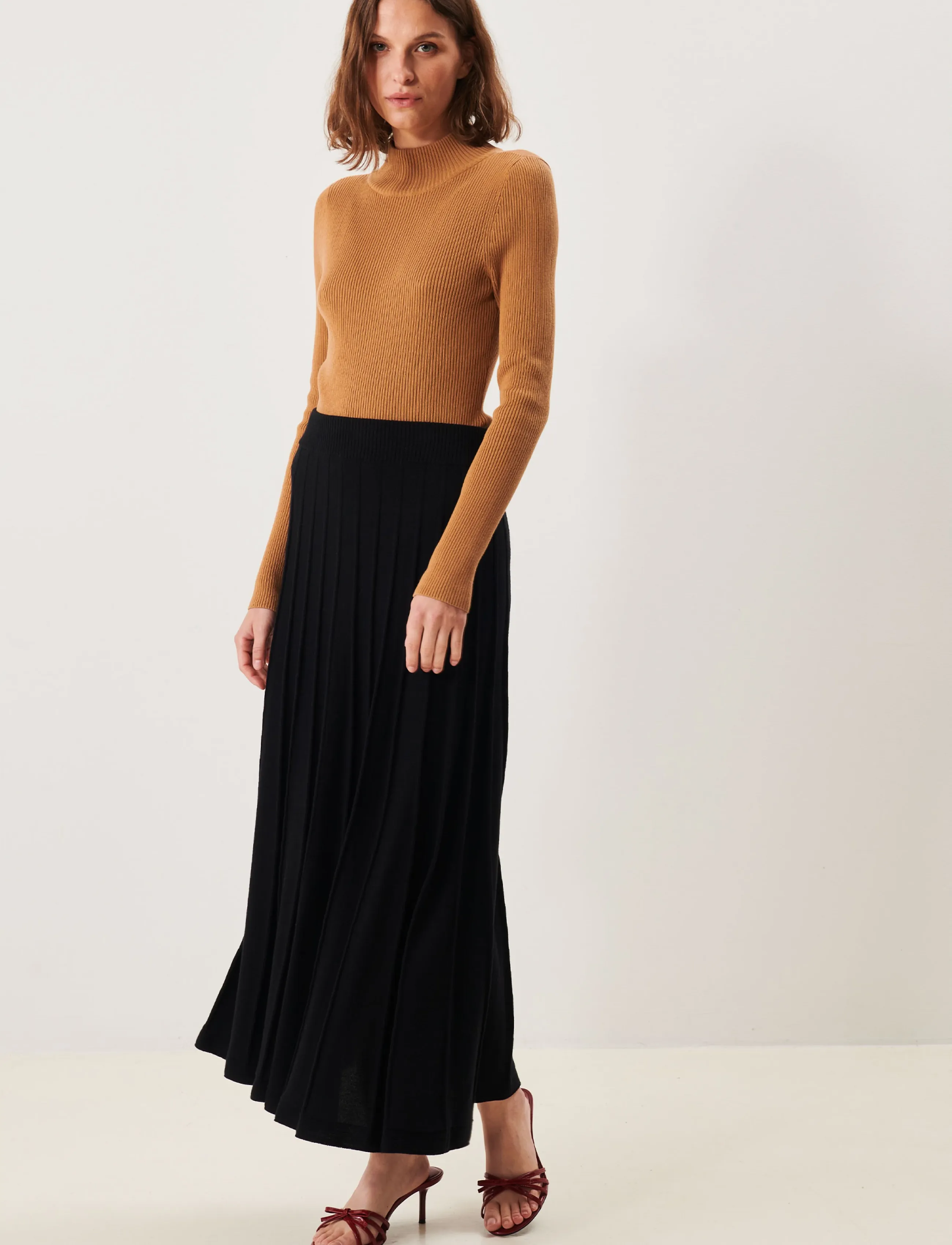 Jumperfabriken - Claire Skirt - stickade kjolar - black - 3