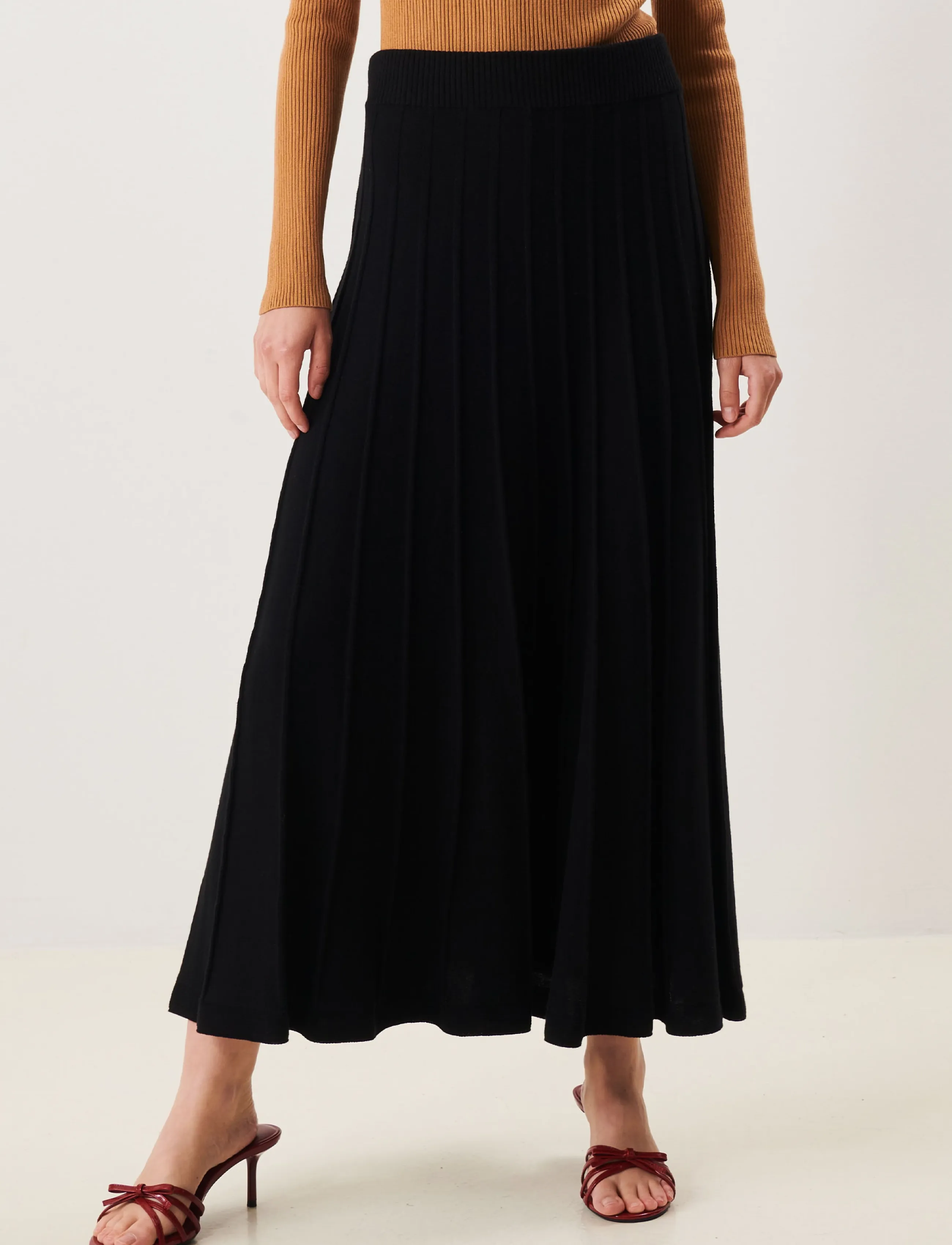 Jumperfabriken - Claire Skirt - stickade kjolar - black - 4