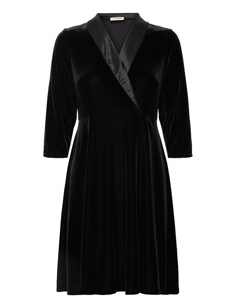 Jumperfabriken - Daga Dress - omlottklänningar - black - 0