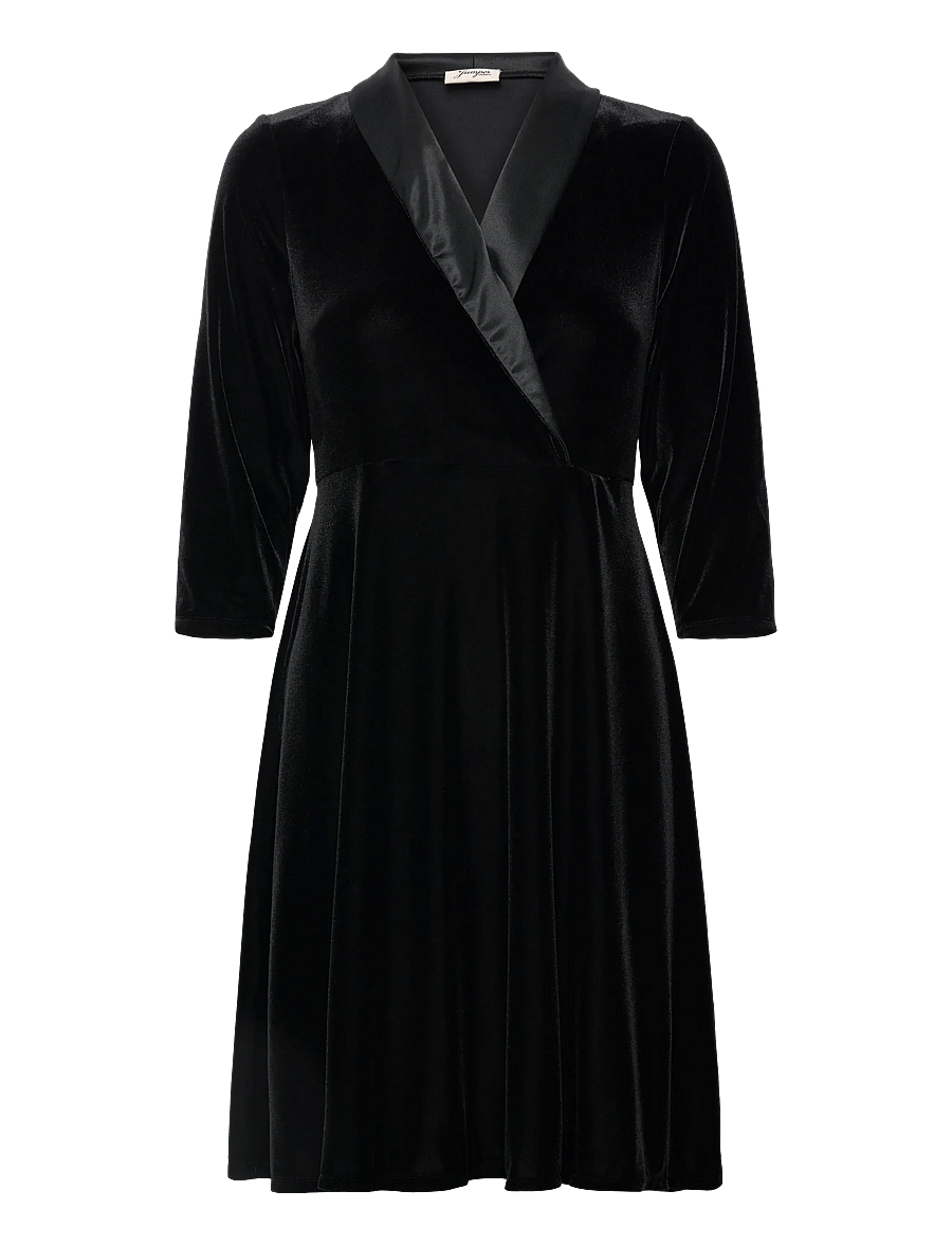 Jumperfabriken - Daga Dress - robes portefeuille - black - 0