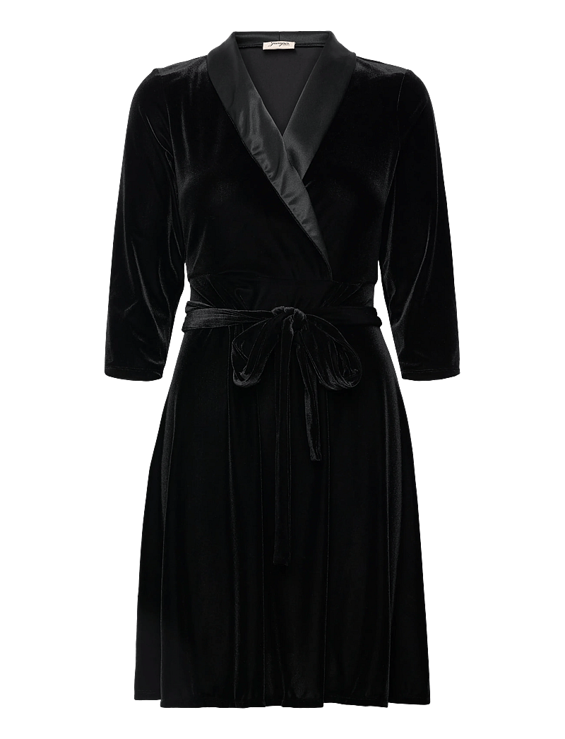 Jumperfabriken - Daga Dress - omlottklänningar - black - 2