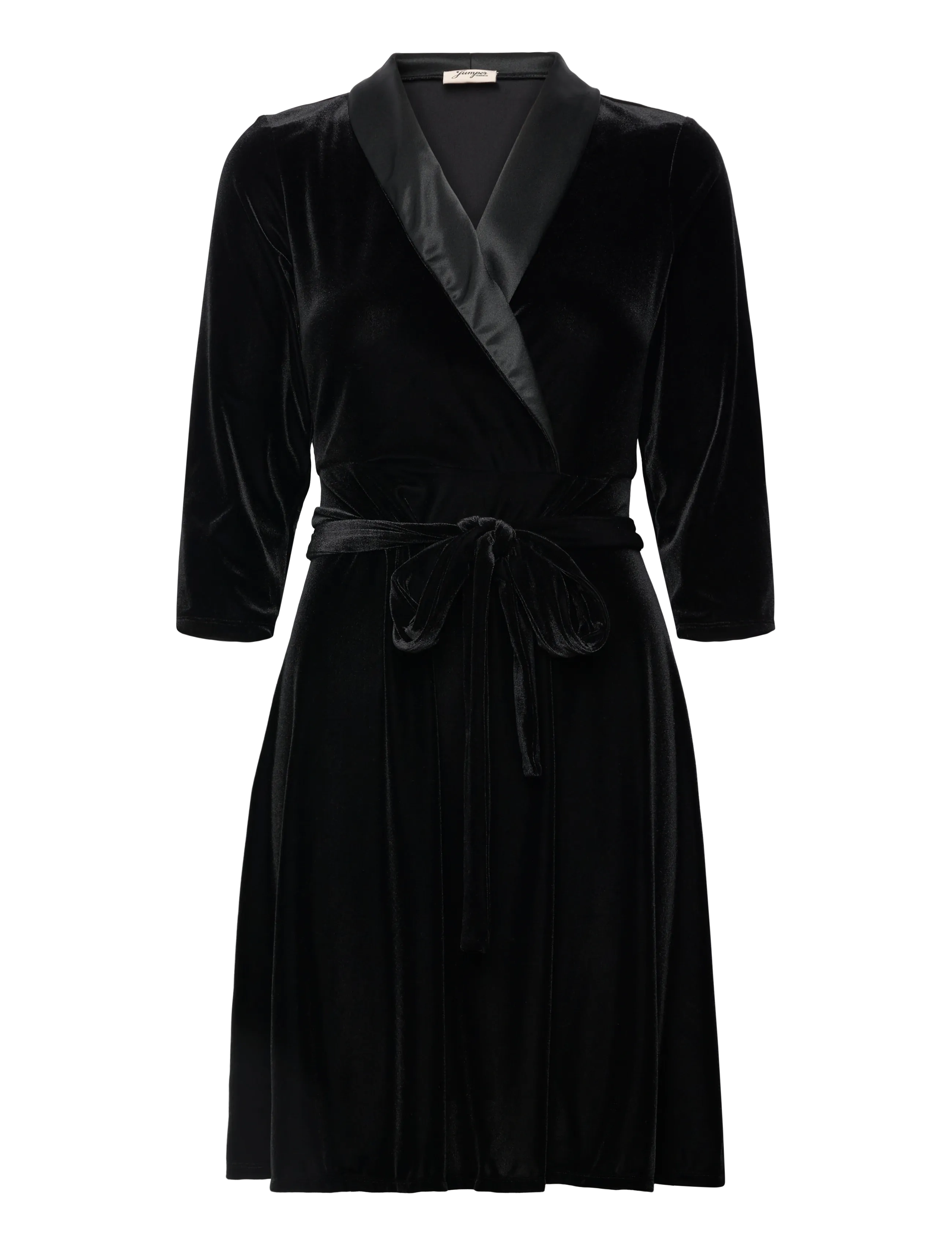 Jumperfabriken - Daga Dress - omlottklänningar - black - 2