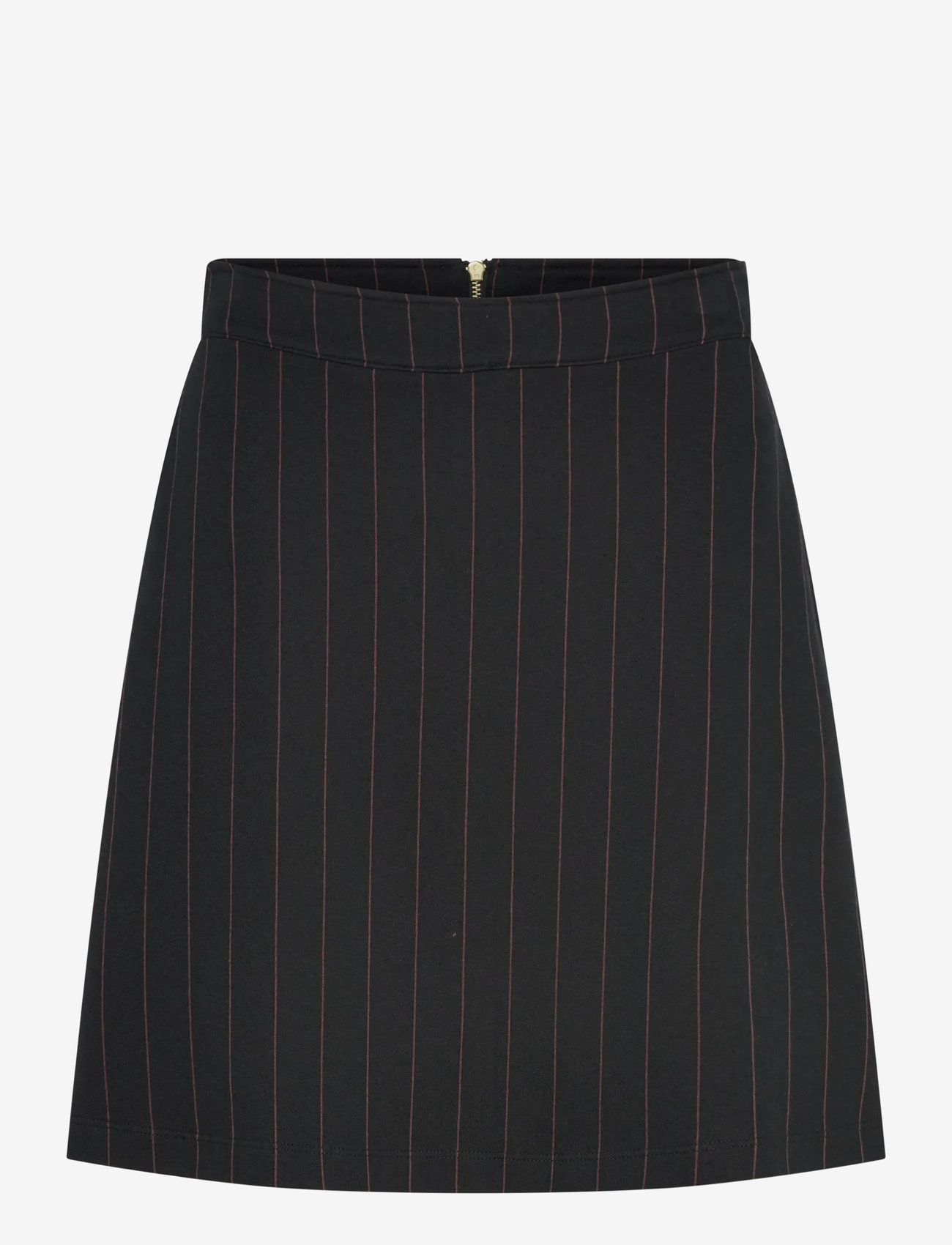Jumperfabriken - Melina Stripe Skirt - short skirts - black - 0