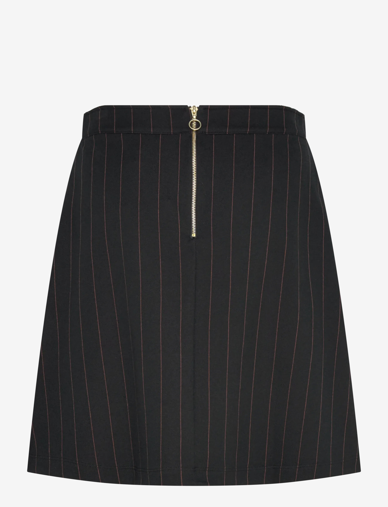 Jumperfabriken - Melina Stripe Skirt - short skirts - black - 1