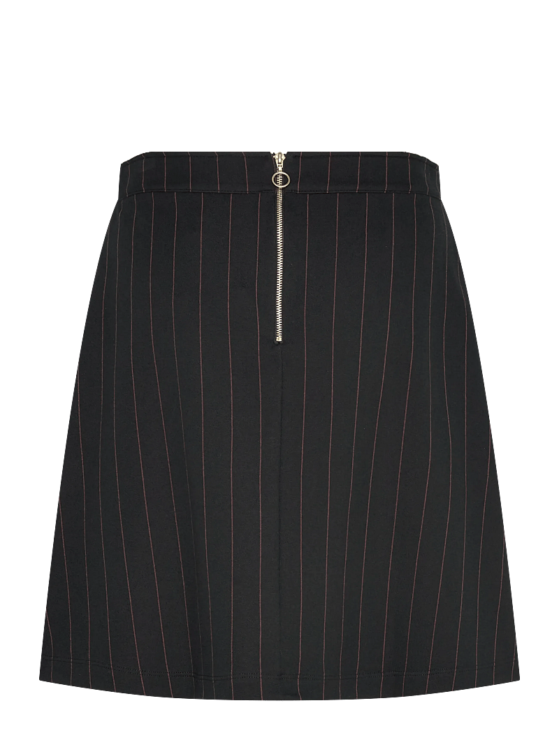 Jumperfabriken - Melina Stripe Skirt - kurze röcke - black - 1