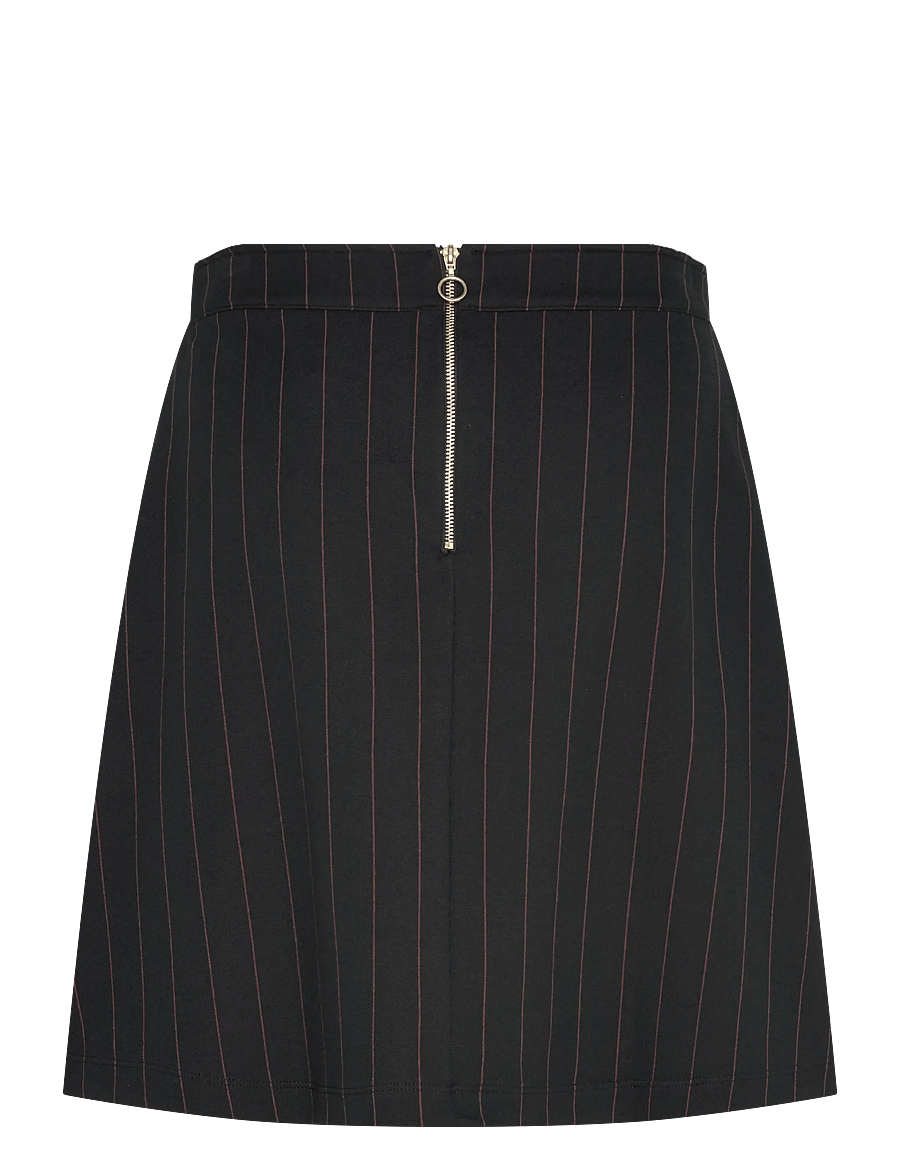 Jumperfabriken - Melina Stripe Skirt - kurze röcke - black - 1