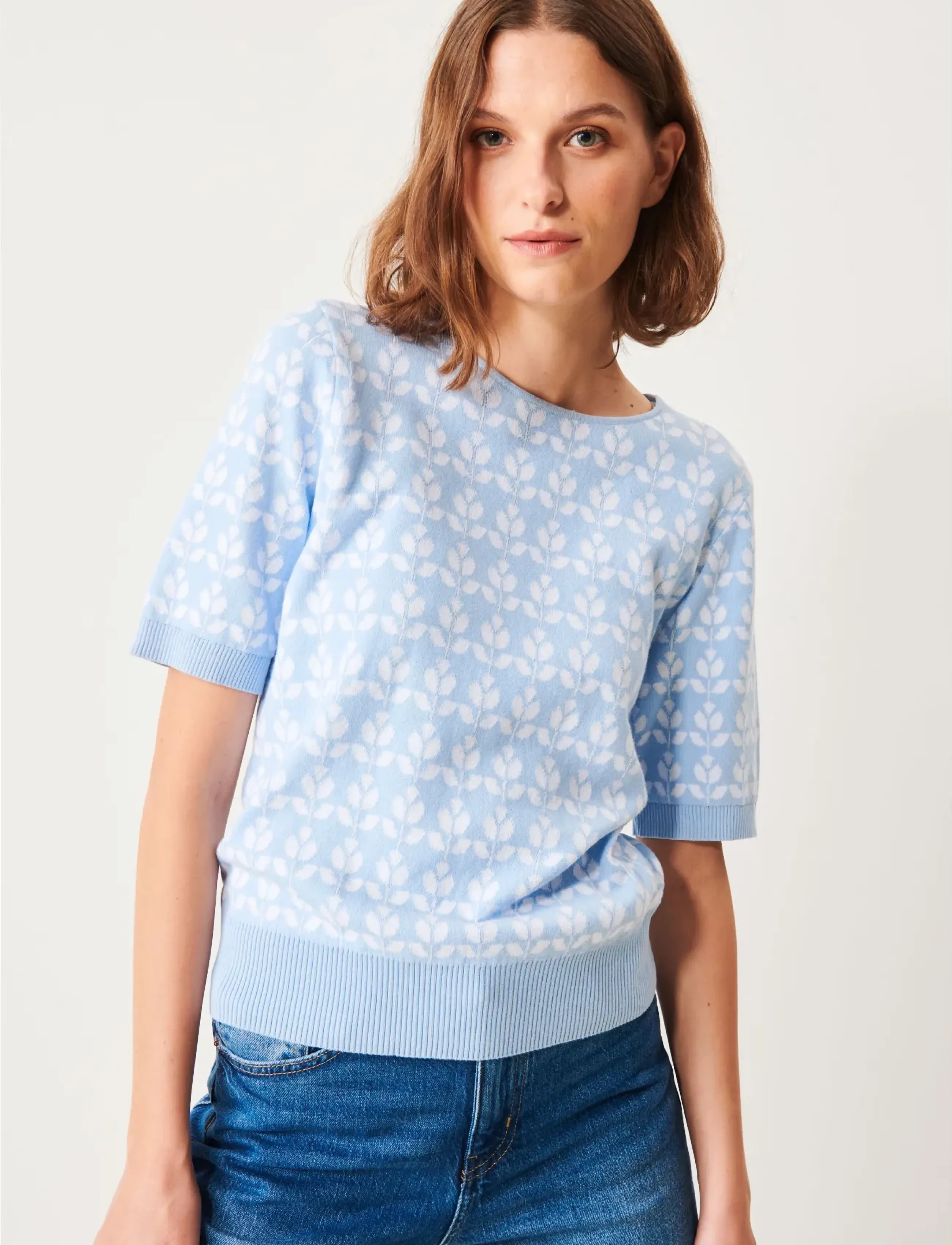 Jumperfabriken Bess Jumper, S, Knitwear, Blau - Jumpers, Frauen