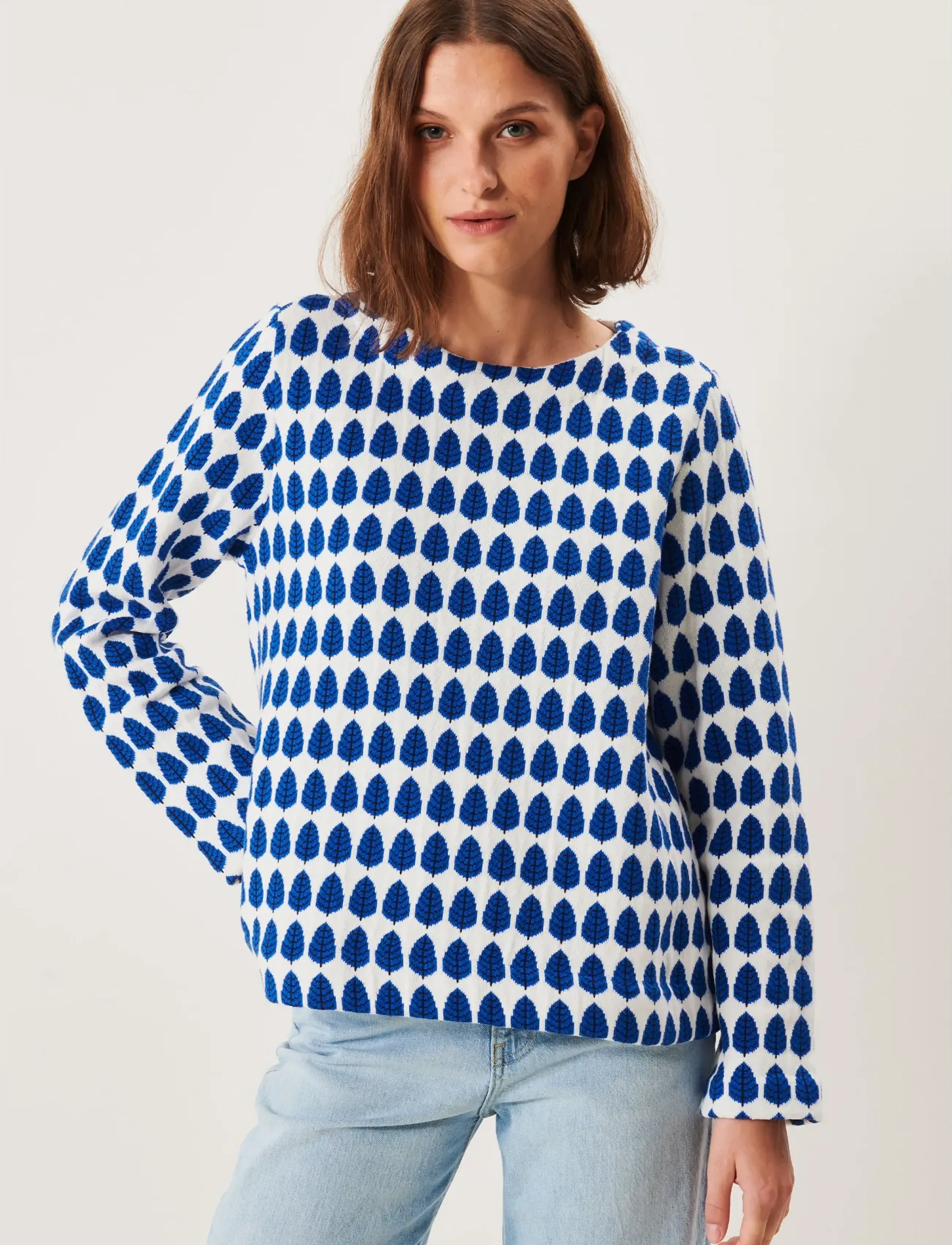 Jumperfabriken Delilah Jumper, M, White, Bluser > Langærmede, Dame