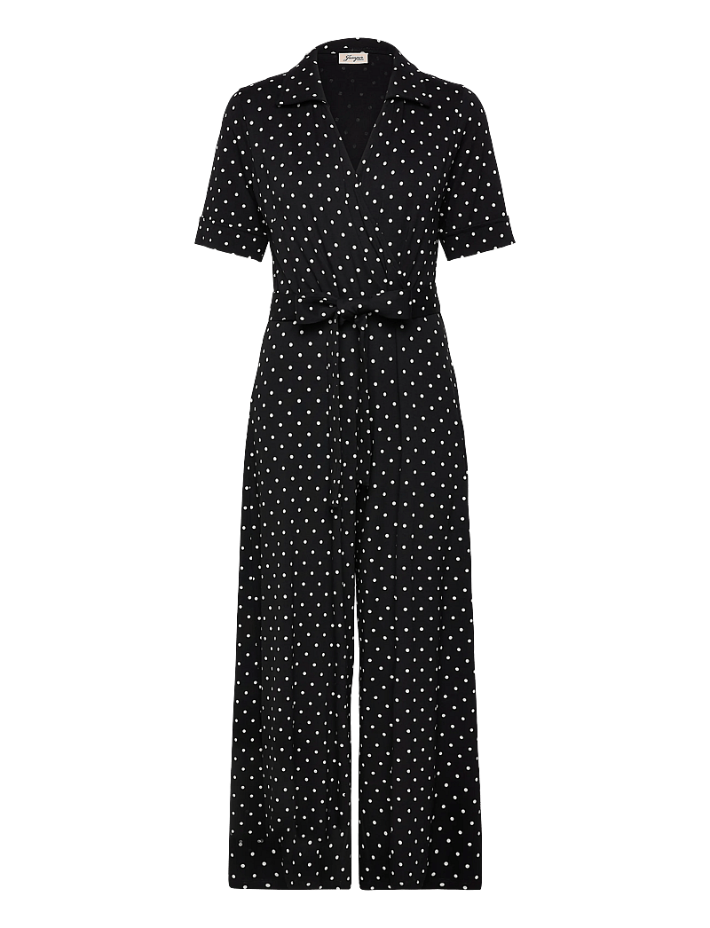 Jumperfabriken - Blake Dot Jumpsuit - jumpsuits - black - 1