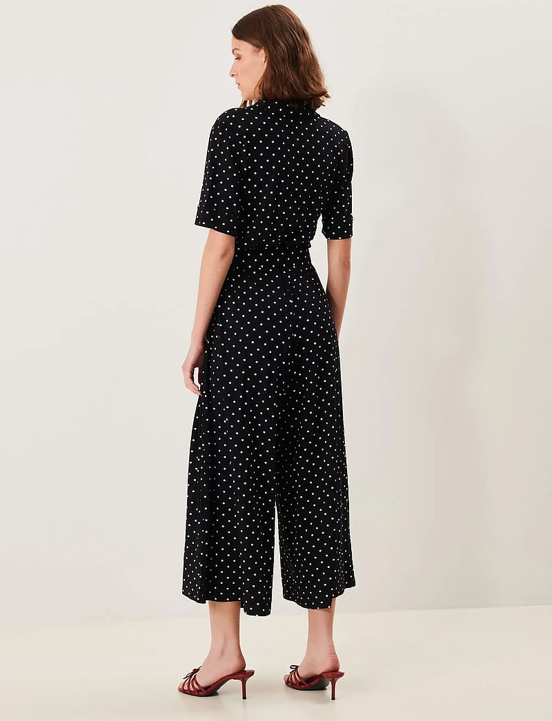 Jumperfabriken - Blake Dot Jumpsuit - jumpsuits - black - 4