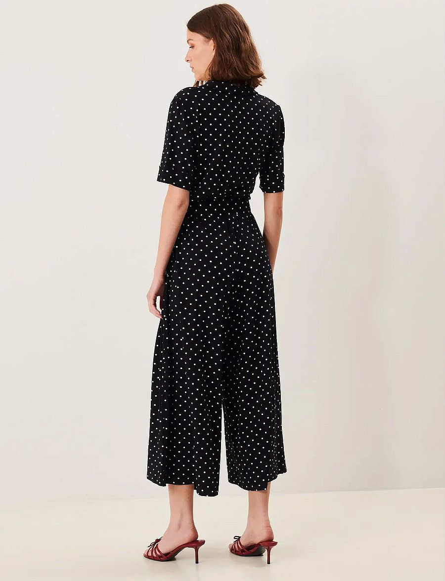 Jumperfabriken - Blake Dot Jumpsuit - jumpsuits - black - 4