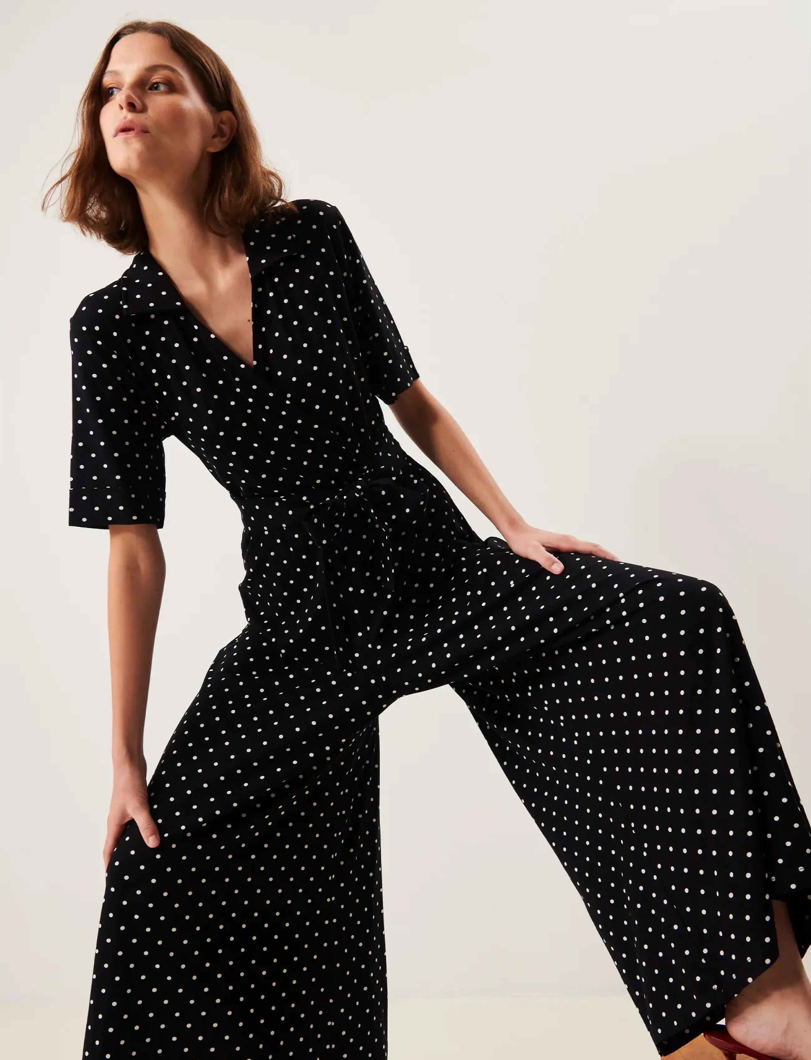 Jumperfabriken - Blake Dot Jumpsuit - jumpsuits - black - 5