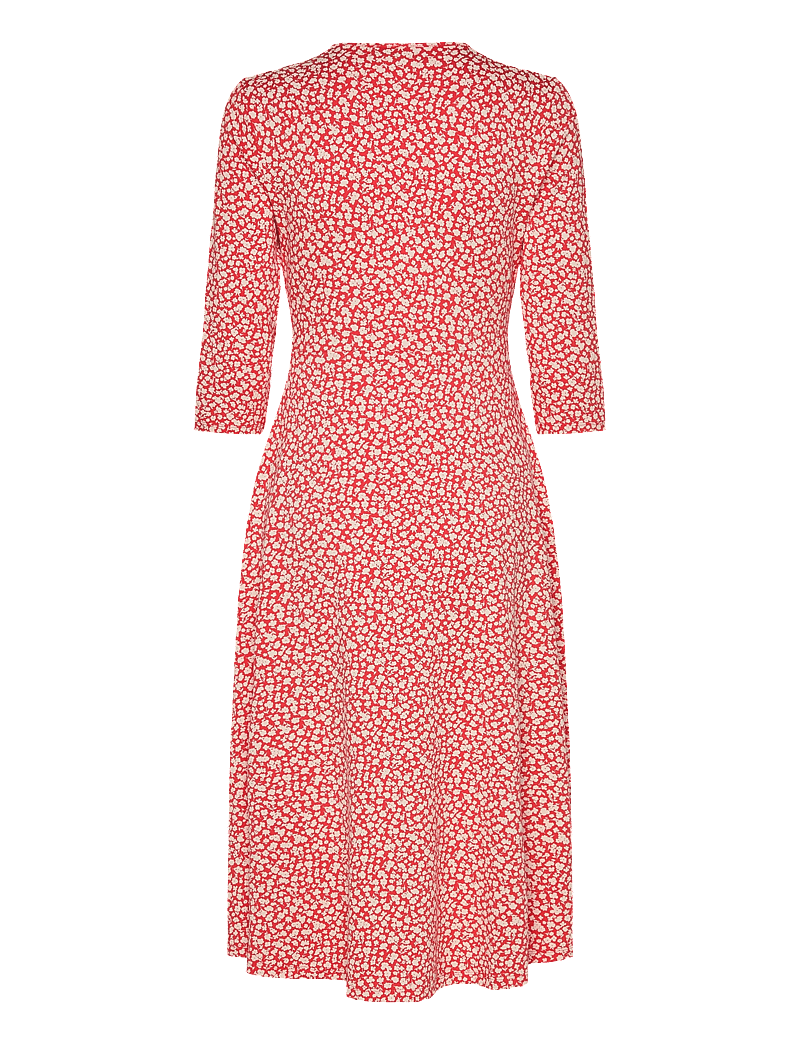 Jumperfabriken - Noelle Dress - midikleidid - red - 2