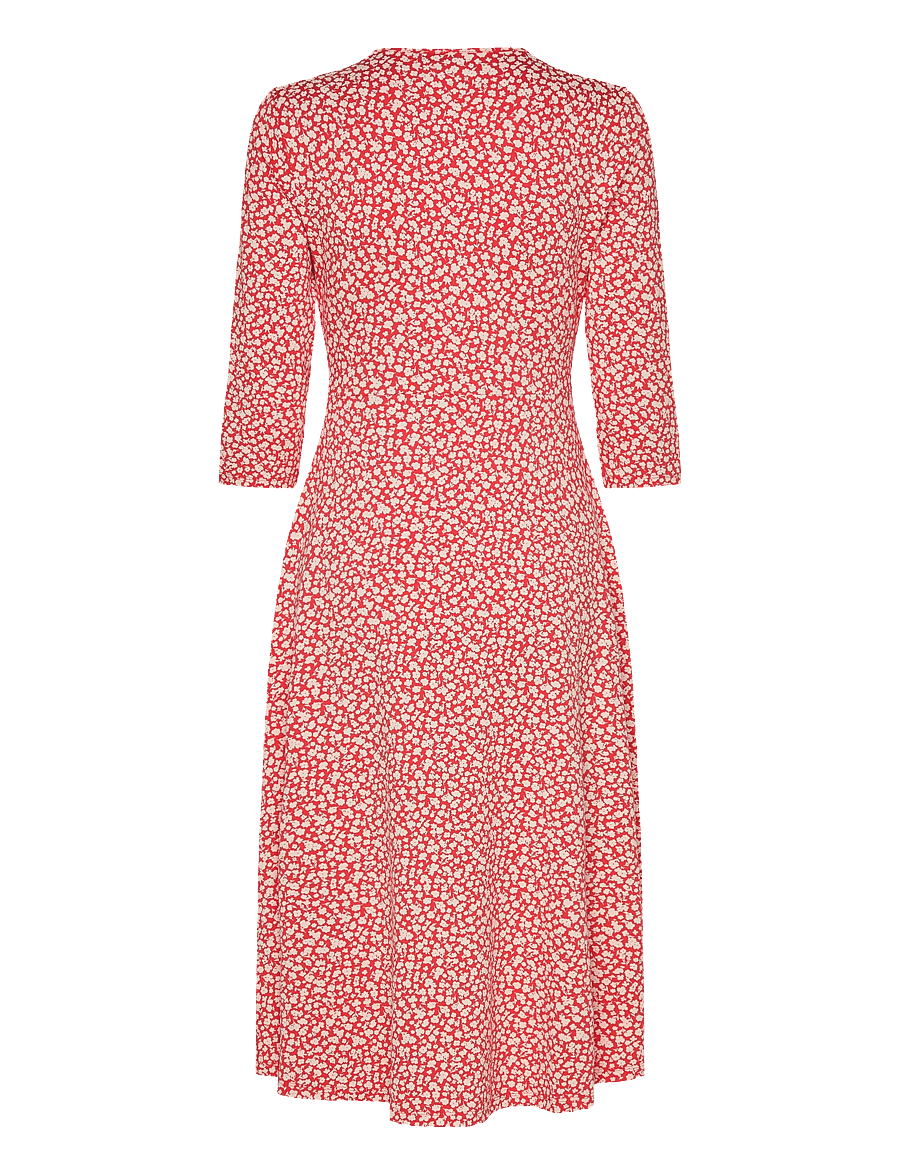 Jumperfabriken - Noelle Dress - midi kjólar - red - 2