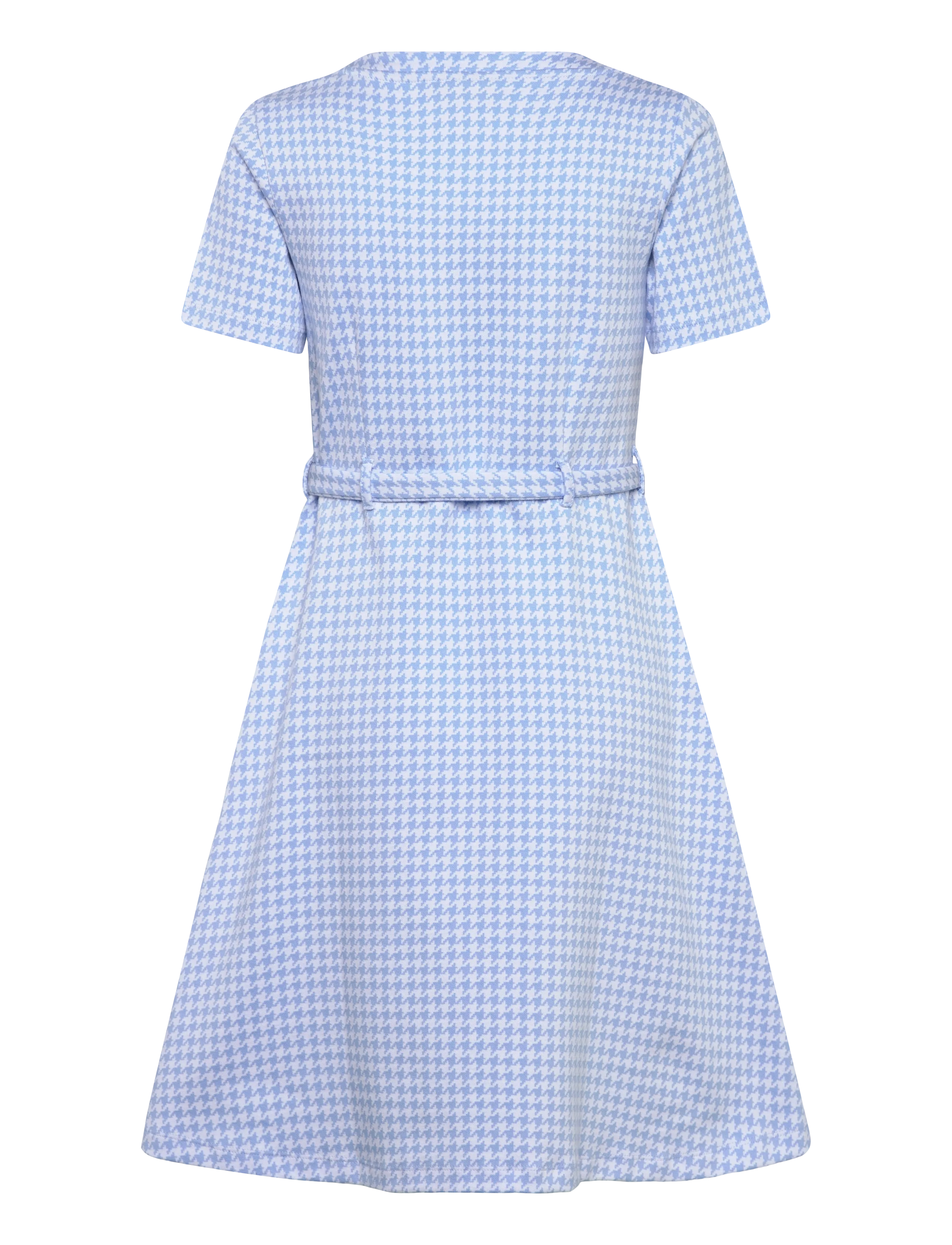 Jumperfabriken - Paulina Houndstooth Dress - skjortekjoler - blue - 2