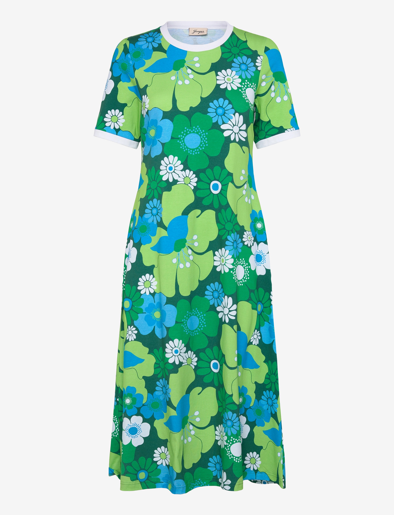 Jumperfabriken - Melissa Dress - summer dresses - green - 1