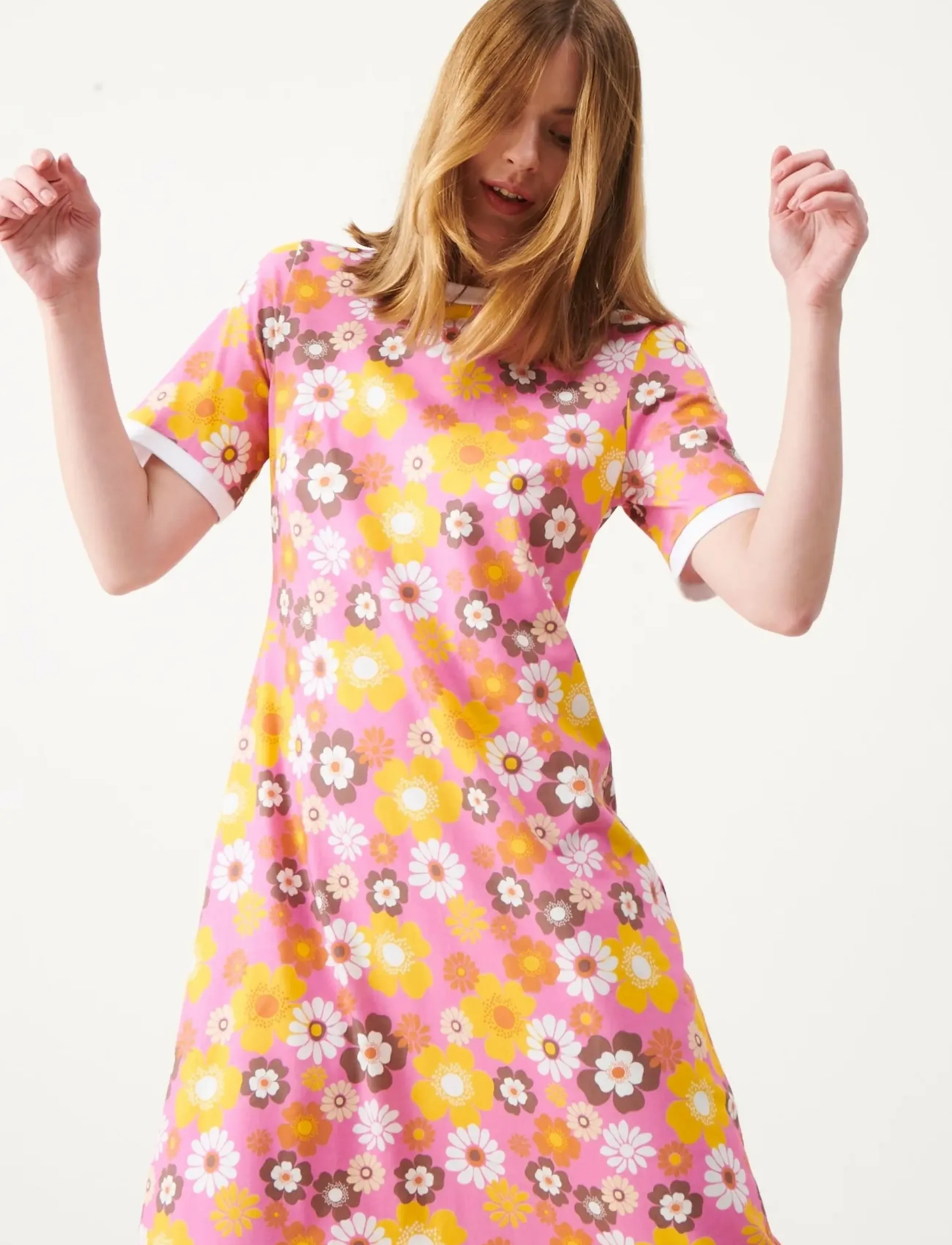 Jumperfabriken Melissa Dress - Kleider - PINK / pink/rose