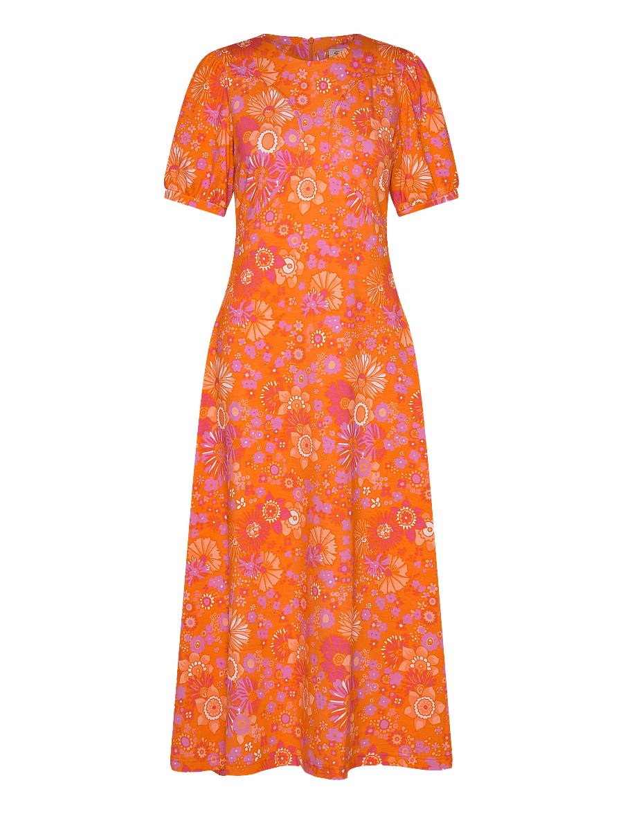 Jumperfabriken - Philomena Dress - garas kleitas - orange - 1
