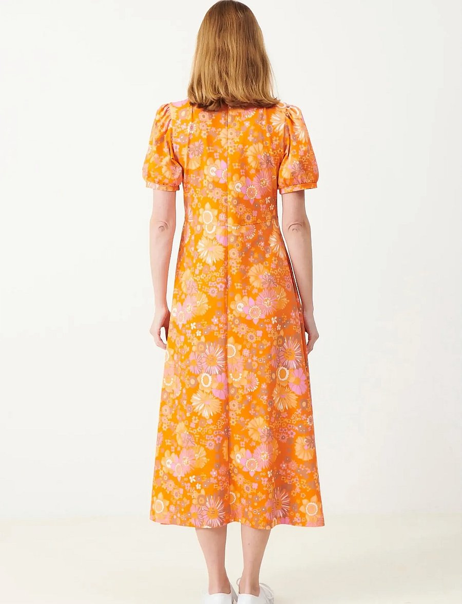 Jumperfabriken - Philomena Dress - garas kleitas - orange - 3