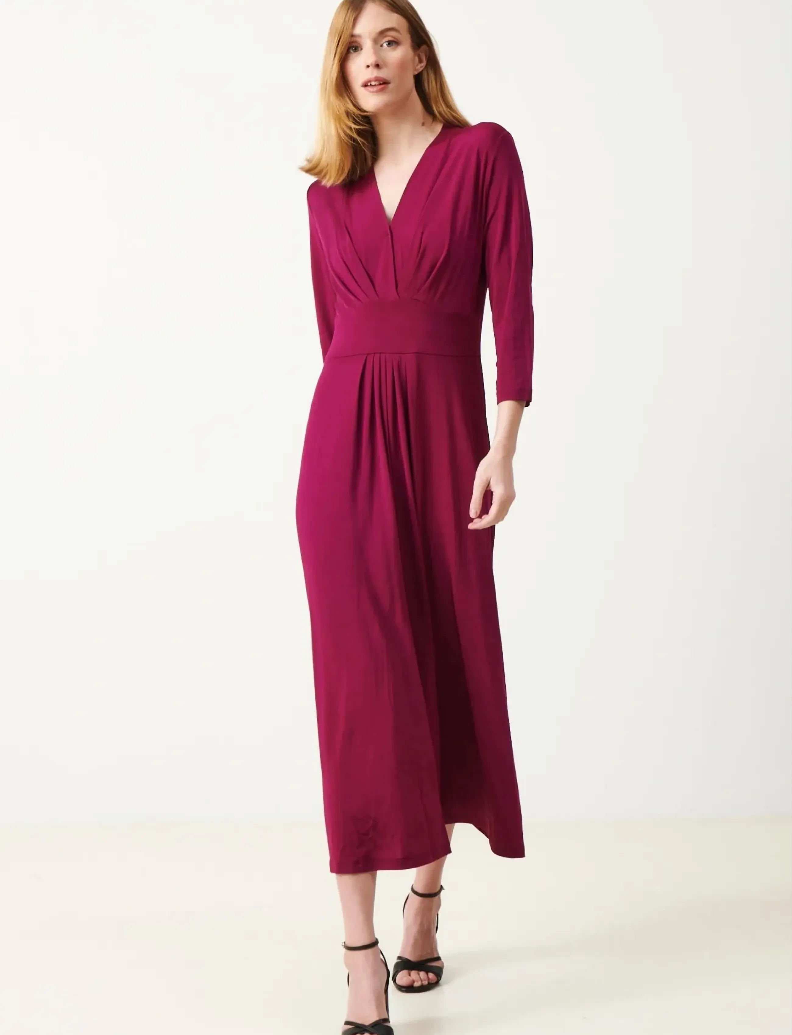 Jumperfabriken Clarissa Dress - Omlottklänningar - PURPLE / burgundy