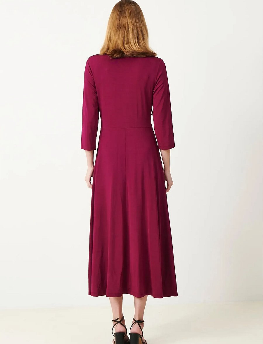 Jumperfabriken - Clarissa Dress - omlottklänningar - purple - 3