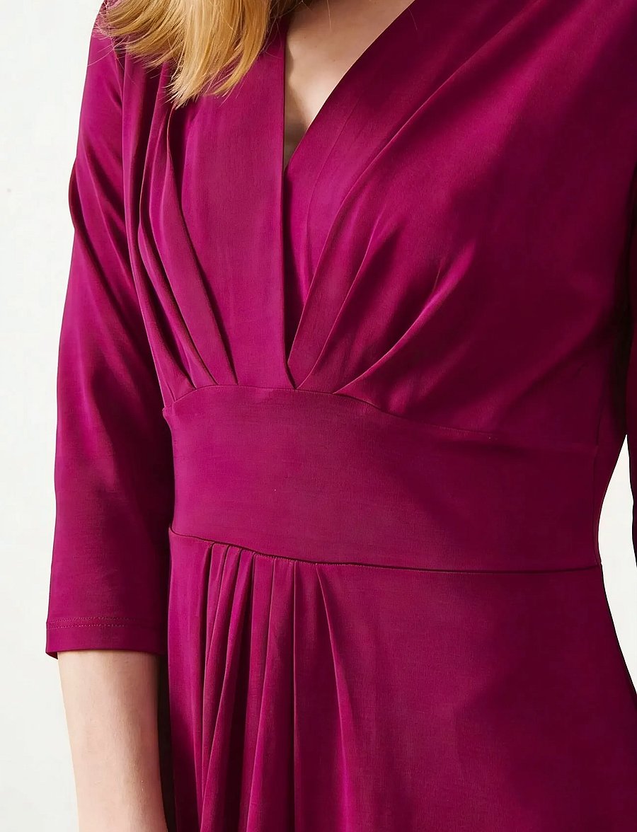 Jumperfabriken - Clarissa Dress - omlottklänningar - purple - 4