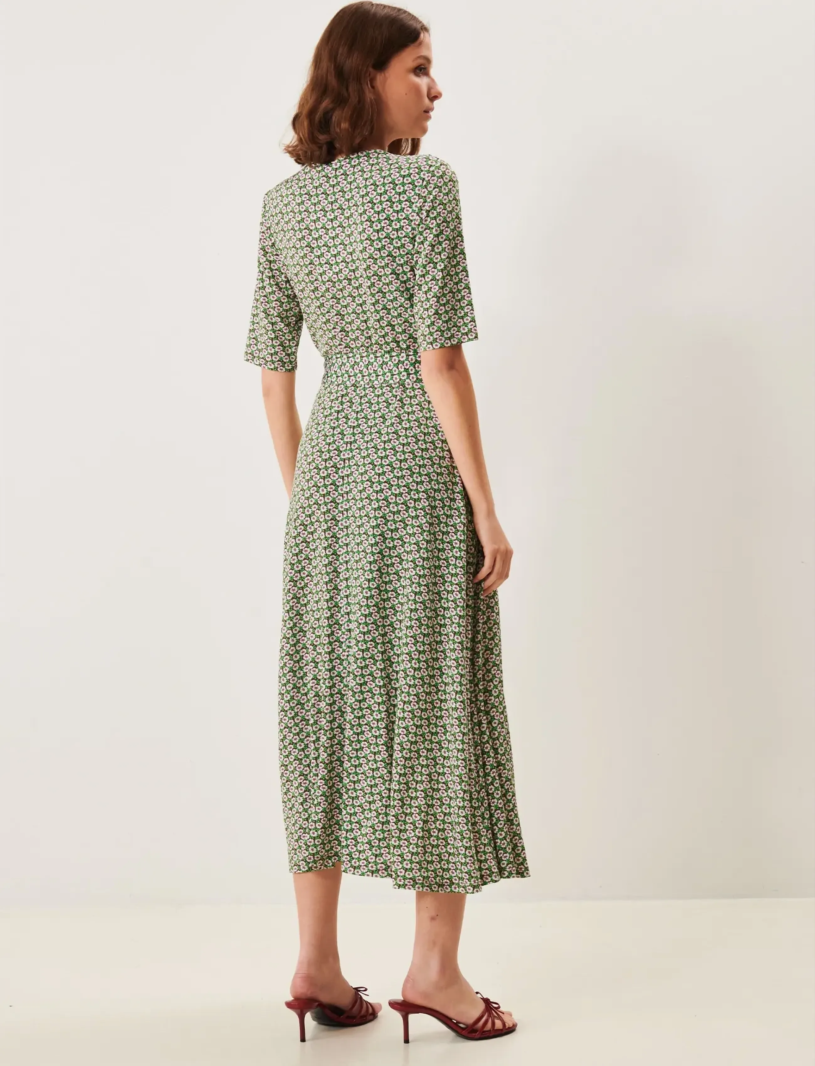 Jumperfabriken - Isabella Dress - summer dresses - green - 3