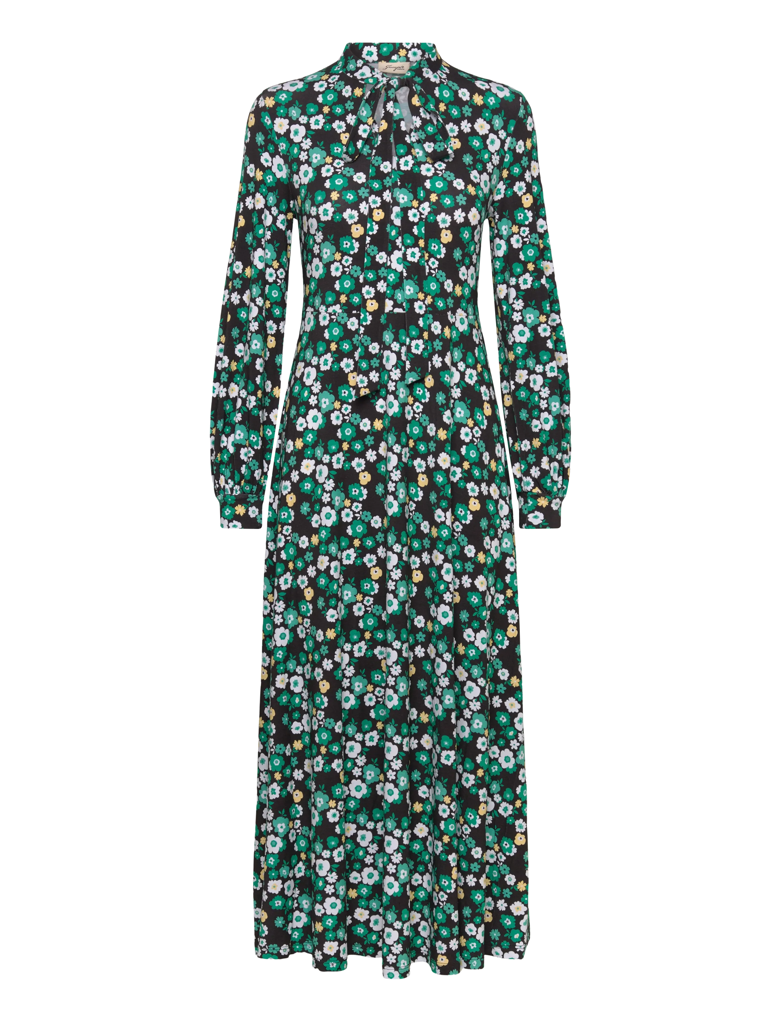 Jumperfabriken Linley Dress - Summer savings - DK BROWN / multi