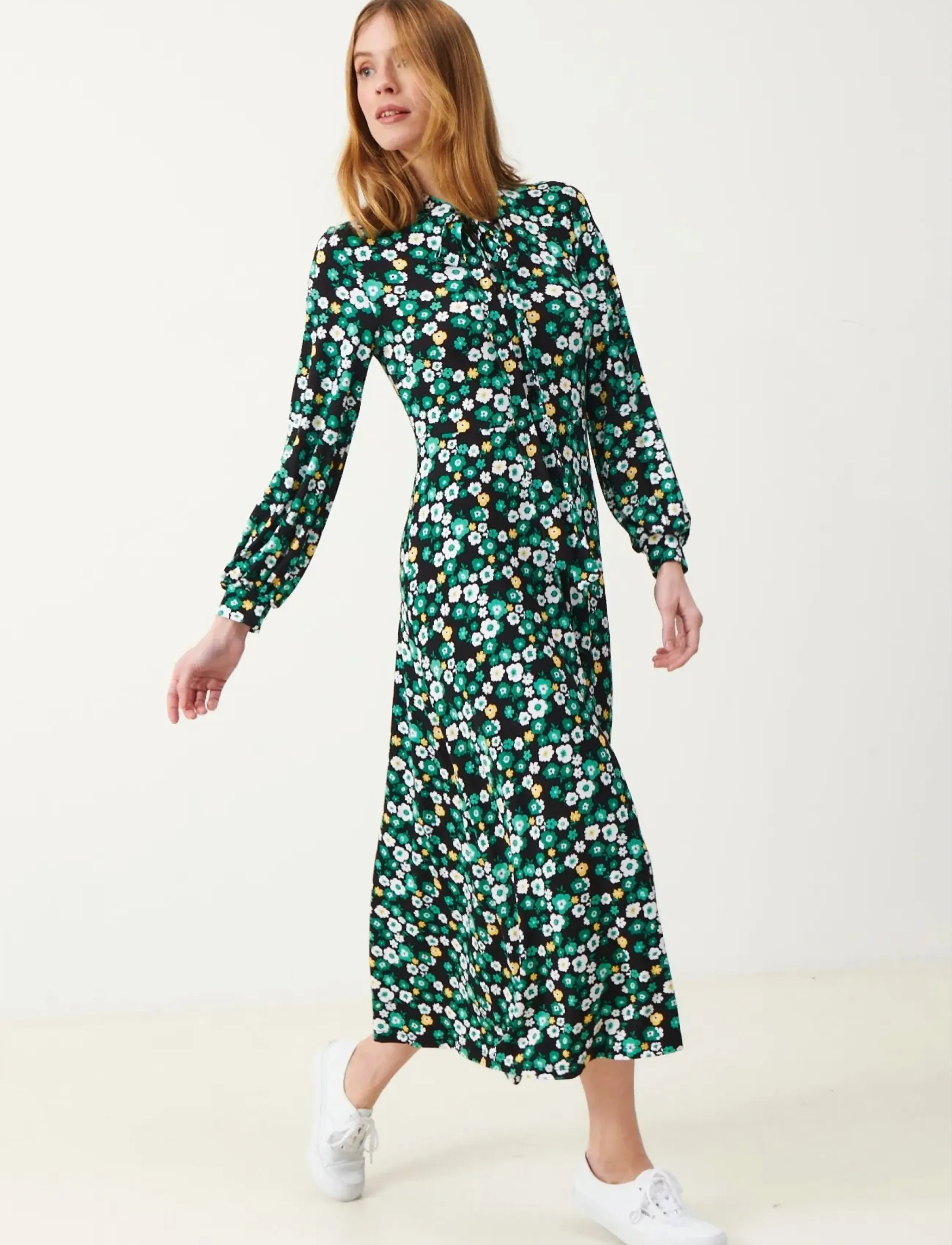 Jumperfabriken Linley Dress - Kjoler - DK BROWN / multi