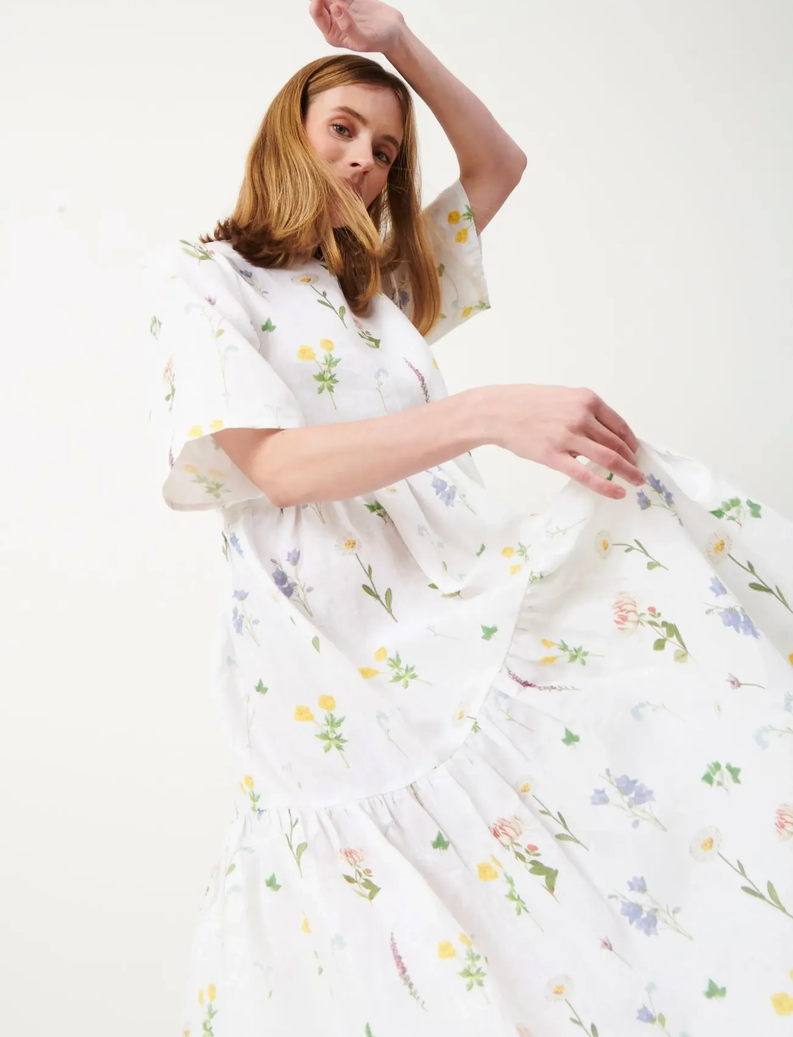 Jumperfabriken - Fabienne Dress - ferming - white - 4