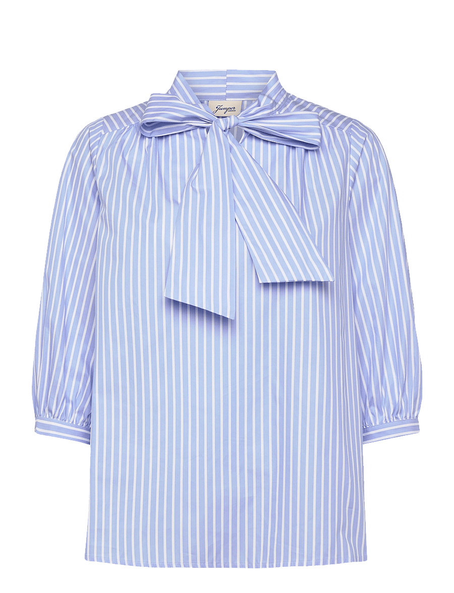 Jumperfabriken - Emma Blouse - langärmelige blusen - lt blue - 1