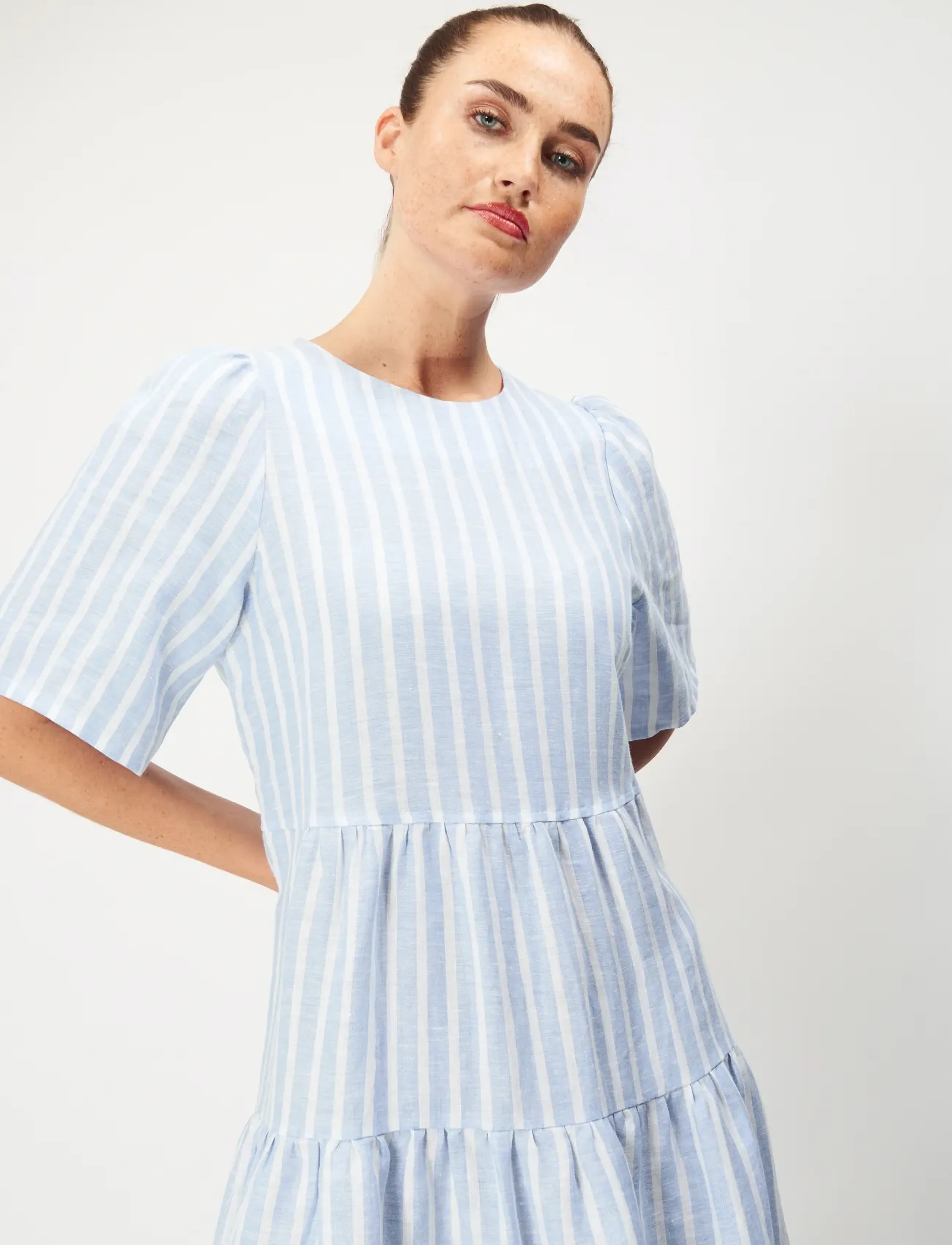 Jumperfabriken - Judith Dress - suvekleidid - blue - 4