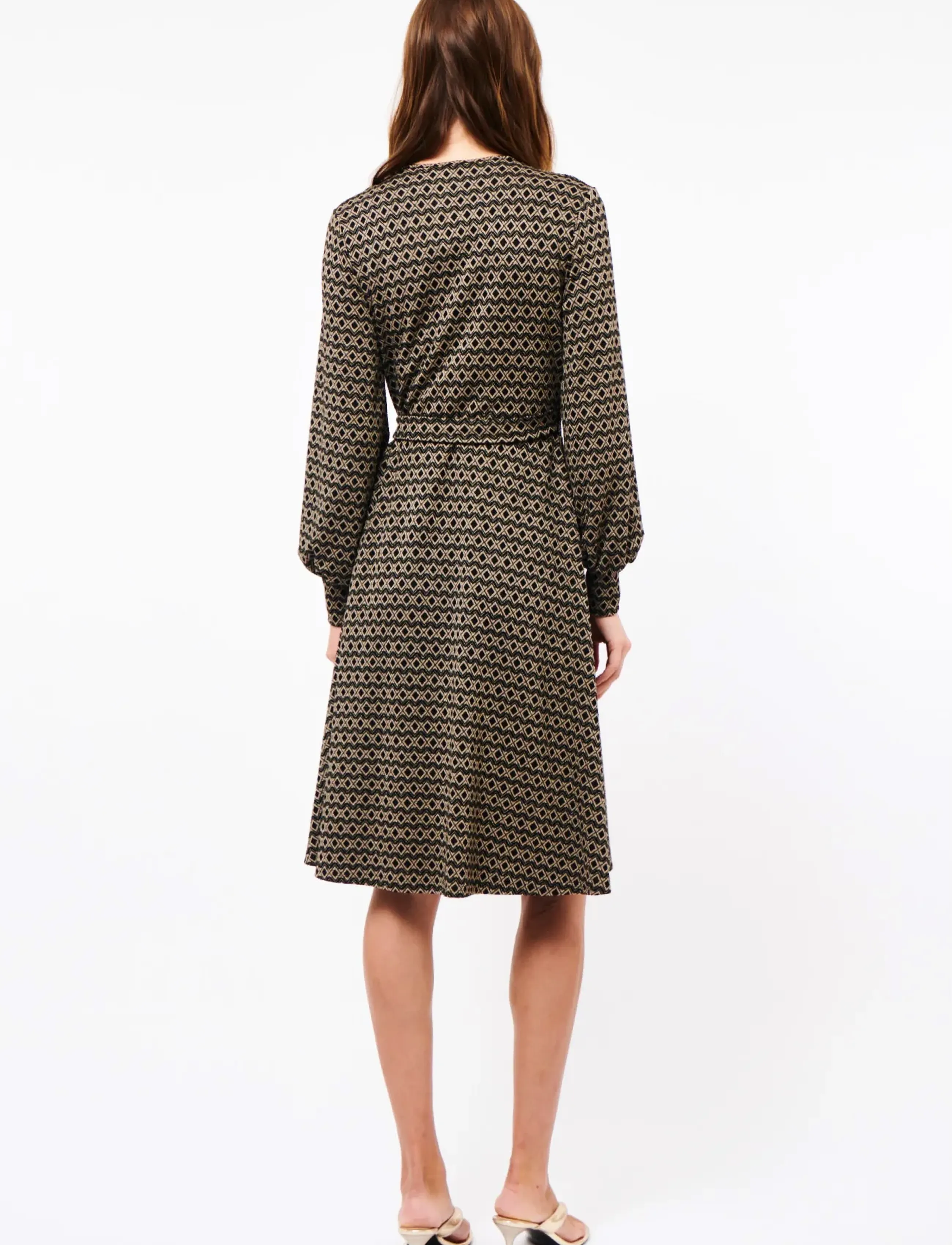 Jumperfabriken - Eva Dress - omlottklänningar - gold - 3