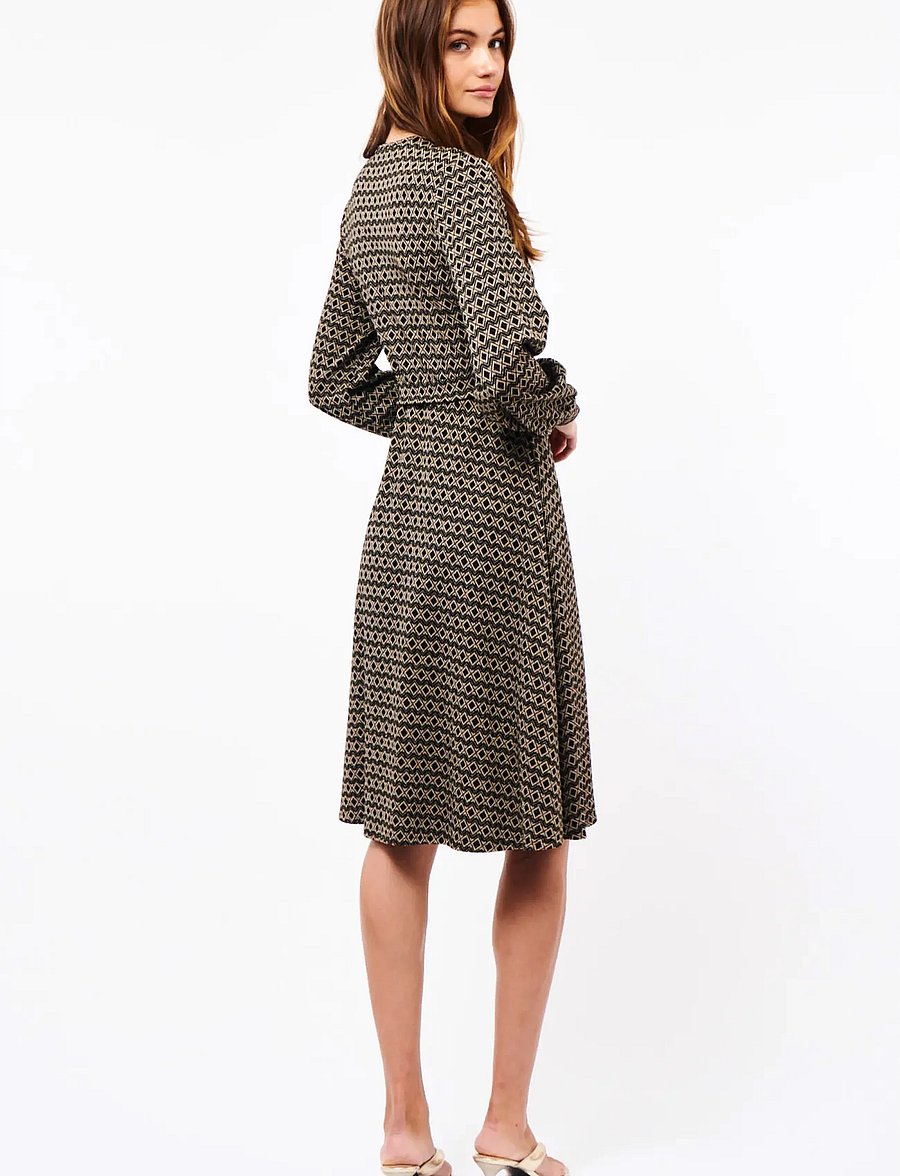 Jumperfabriken - Eva Dress - omlottklänningar - gold - 4