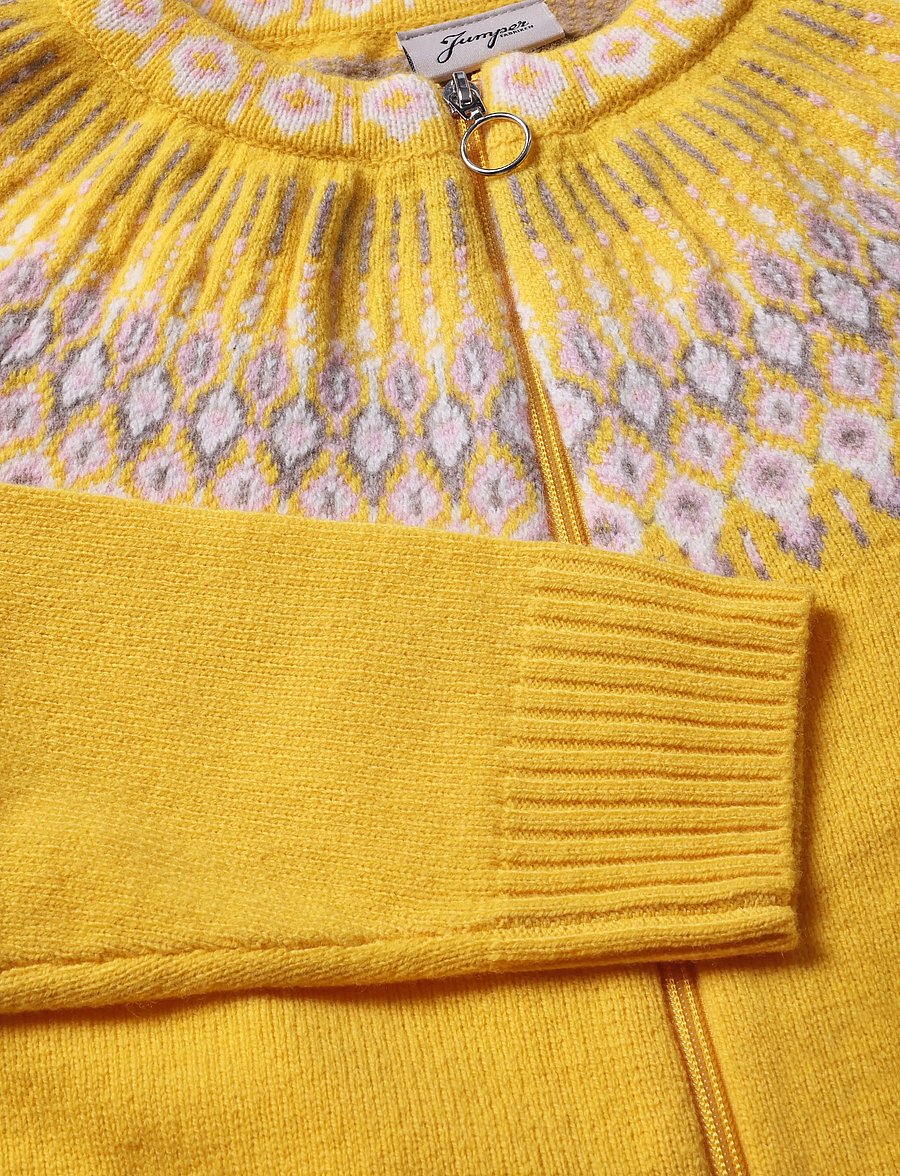 Jumperfabriken - Audrey Cardigan - koftor - yellow - 5