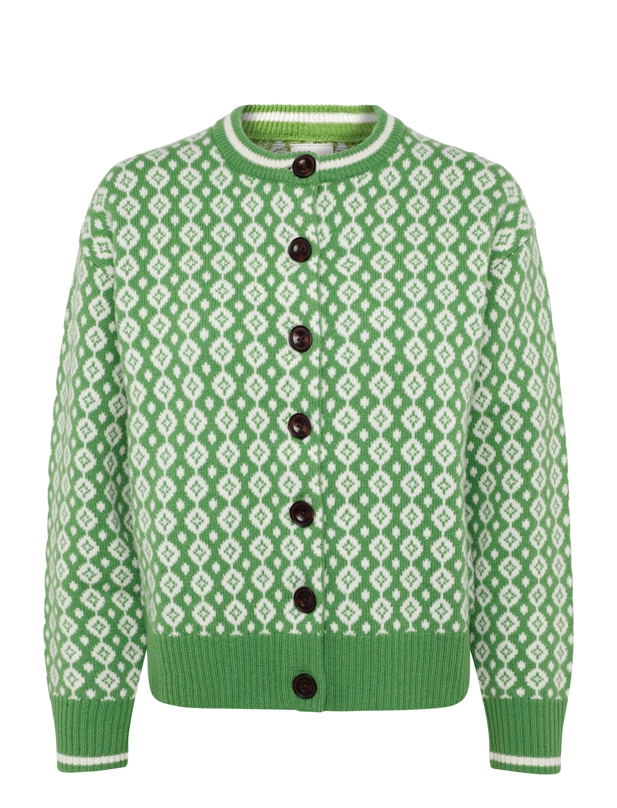 Jumperfabriken Cosette Cardigan - Knitwear - GREEN / green
