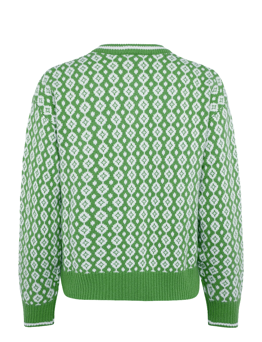 Jumperfabriken - Cosette Cardigan - koftor - green - 2
