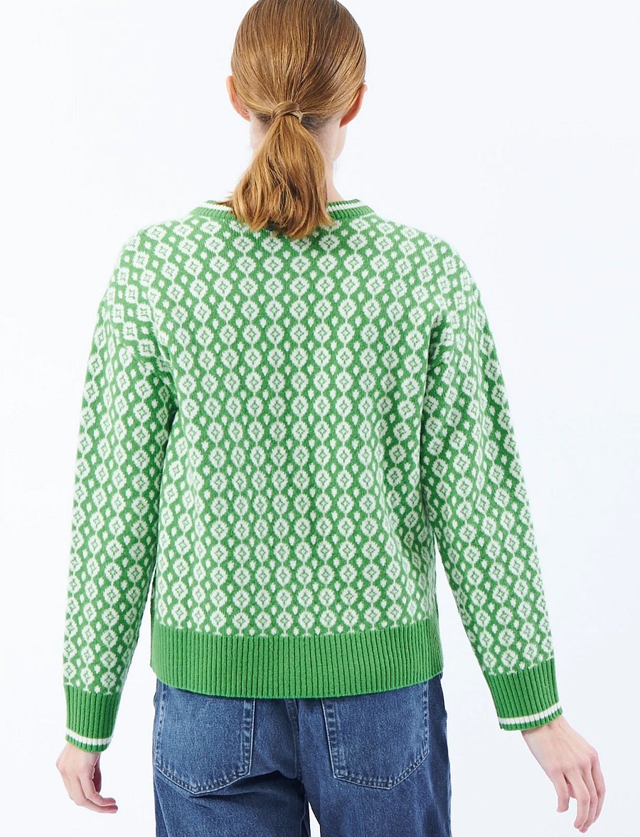 Jumperfabriken - Cosette Cardigan - koftor - green - 3