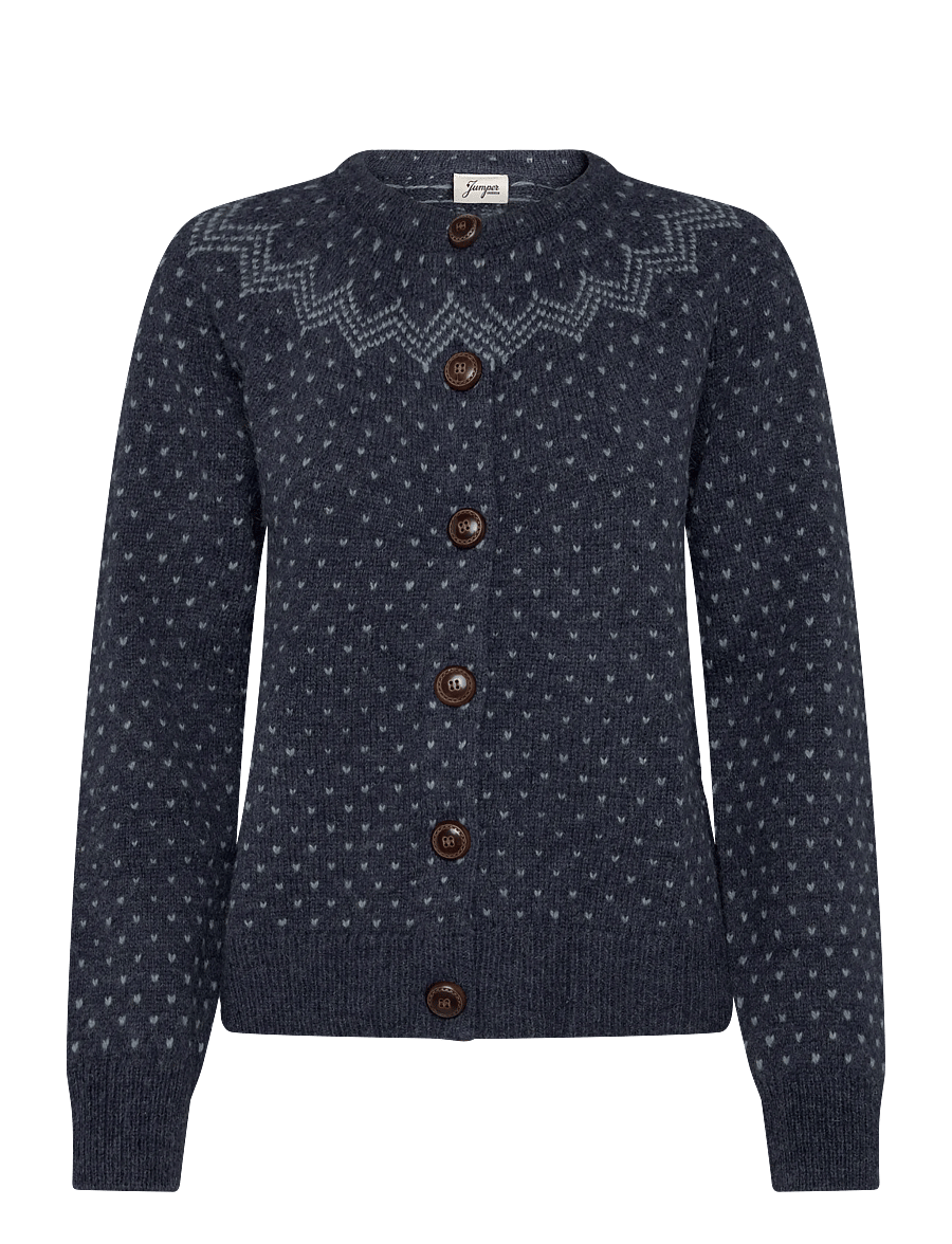 Jumperfabriken - Gullvor Cardigan - strickjacken - blue - 1
