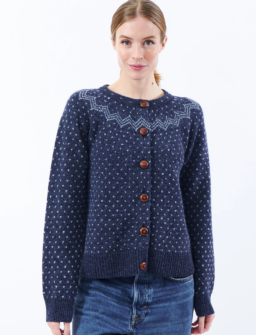 Jumperfabriken - Gullvor Cardigan - strickjacken - blue - 0