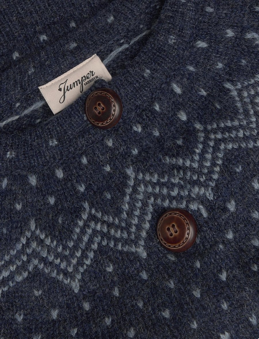 Jumperfabriken - Gullvor Cardigan - strickjacken - blue - 5