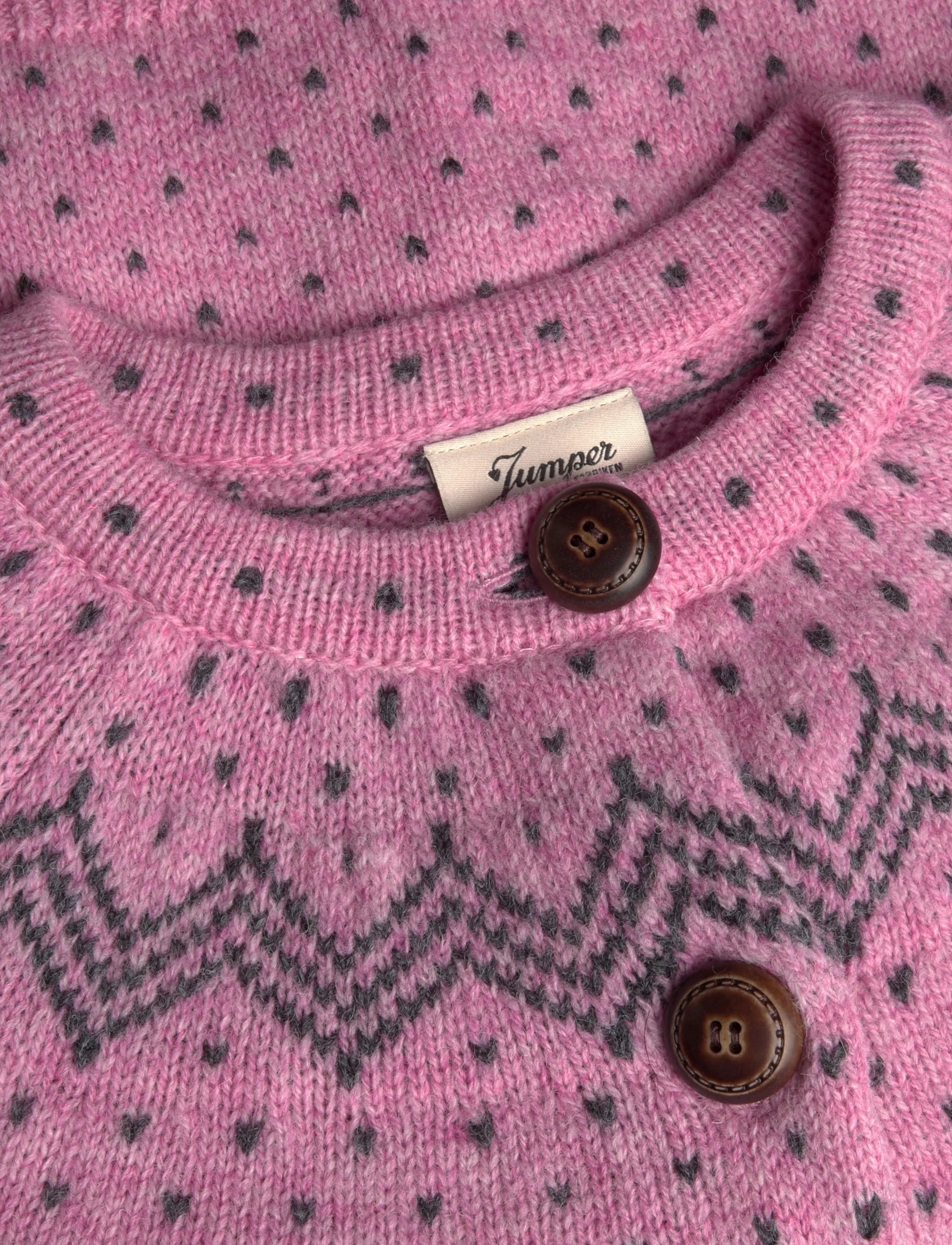 Jumperfabriken - Gullvor Cardigan - strickjacken - pink - 4