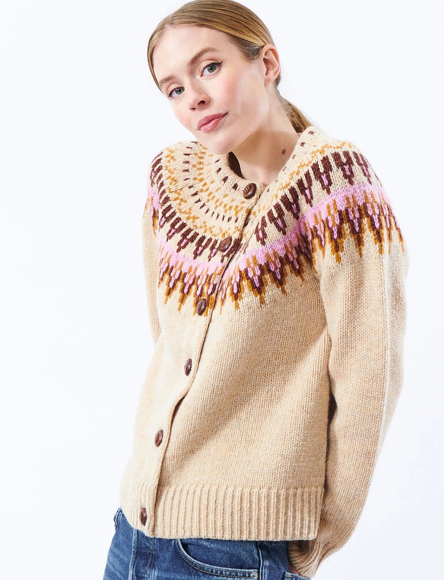 Jumperfabriken - Joelle Cardigan - koftor - sand - 0