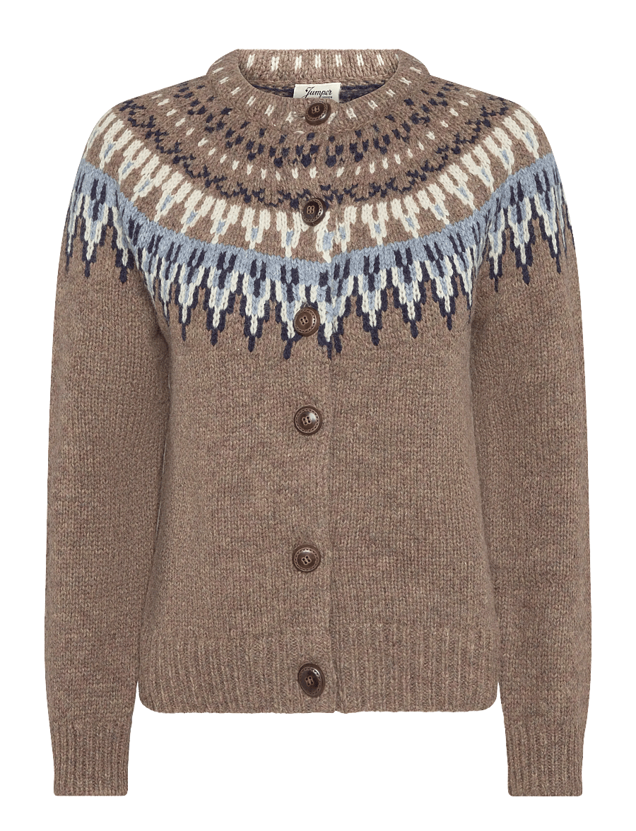 Jumperfabriken - Joelle Cardigan - koftor - taupe - 1