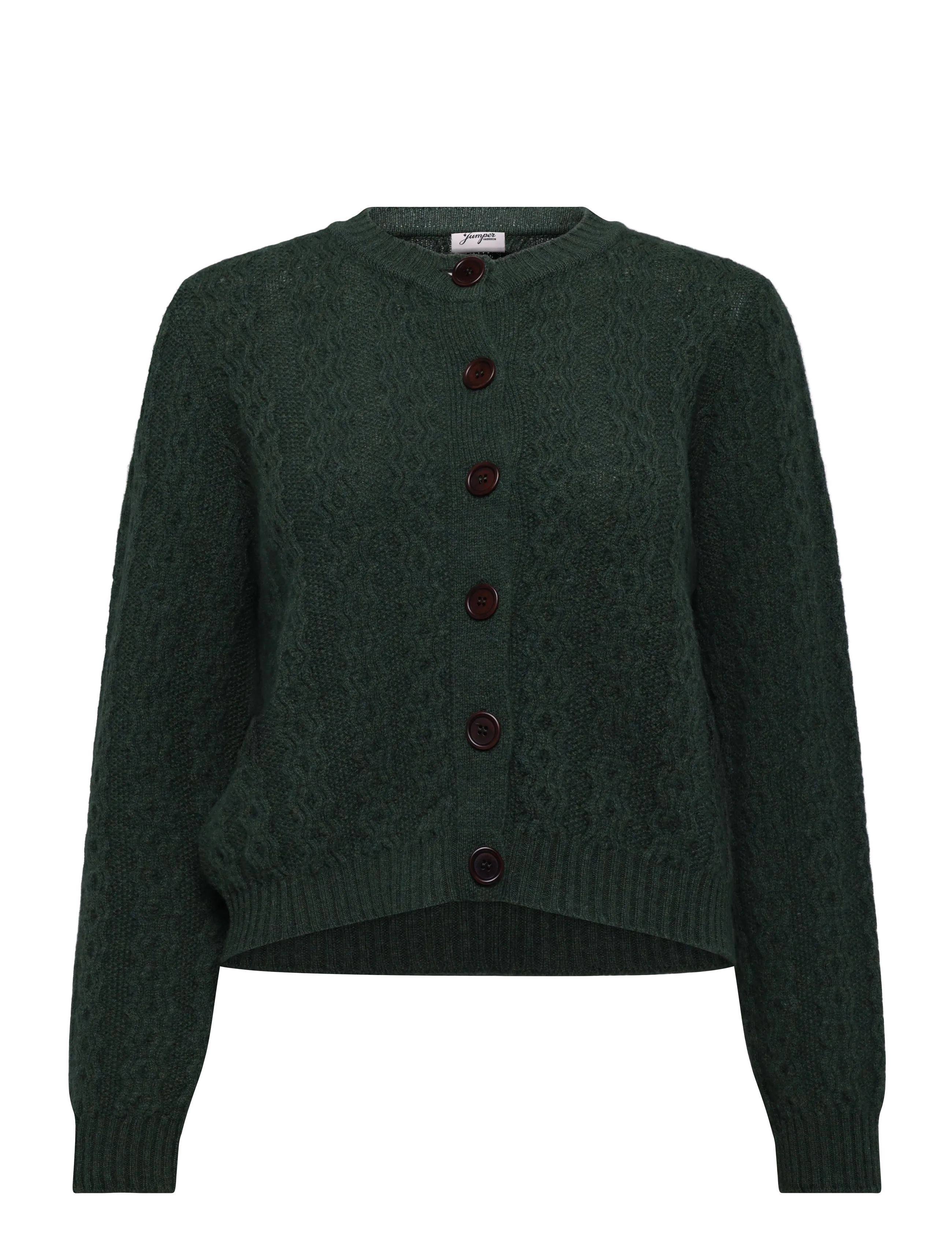 Jumperfabriken Luca Cardigan - Vardagsstil - DK GREEN / green