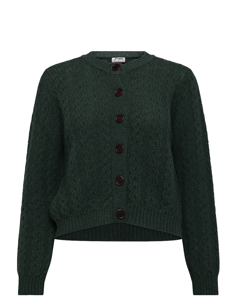Jumperfabriken - Luca Cardigan - koftor - dk green - 1