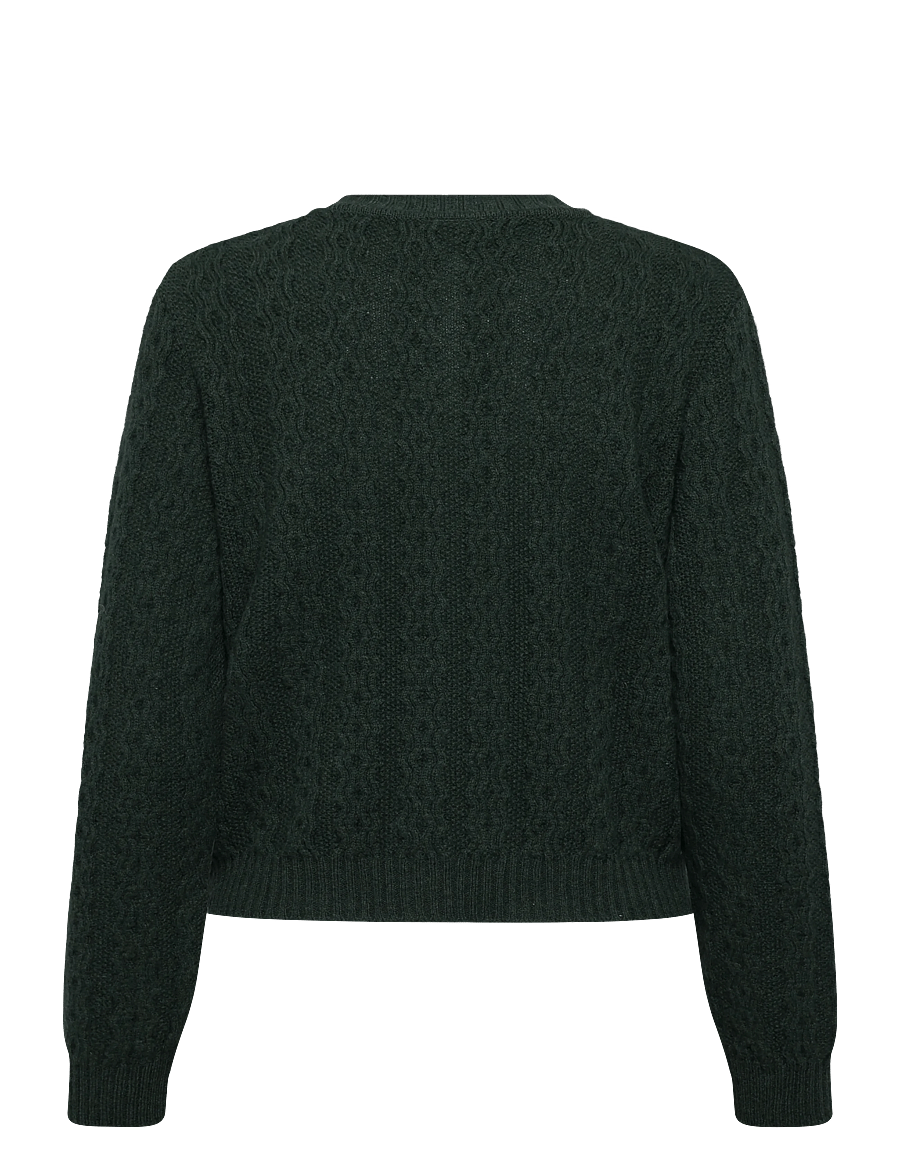 Jumperfabriken - Luca Cardigan - koftor - dk green - 2