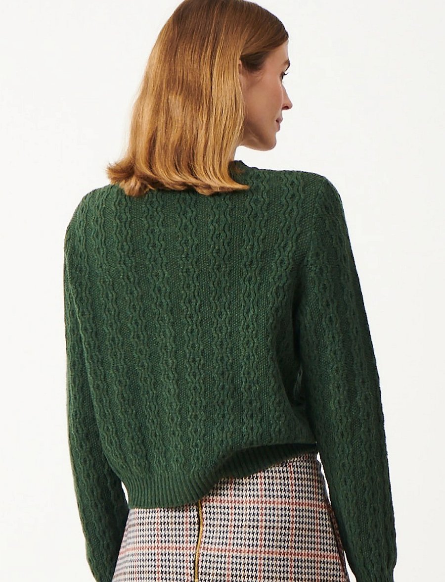 Jumperfabriken - Luca Cardigan - koftor - dk green - 3